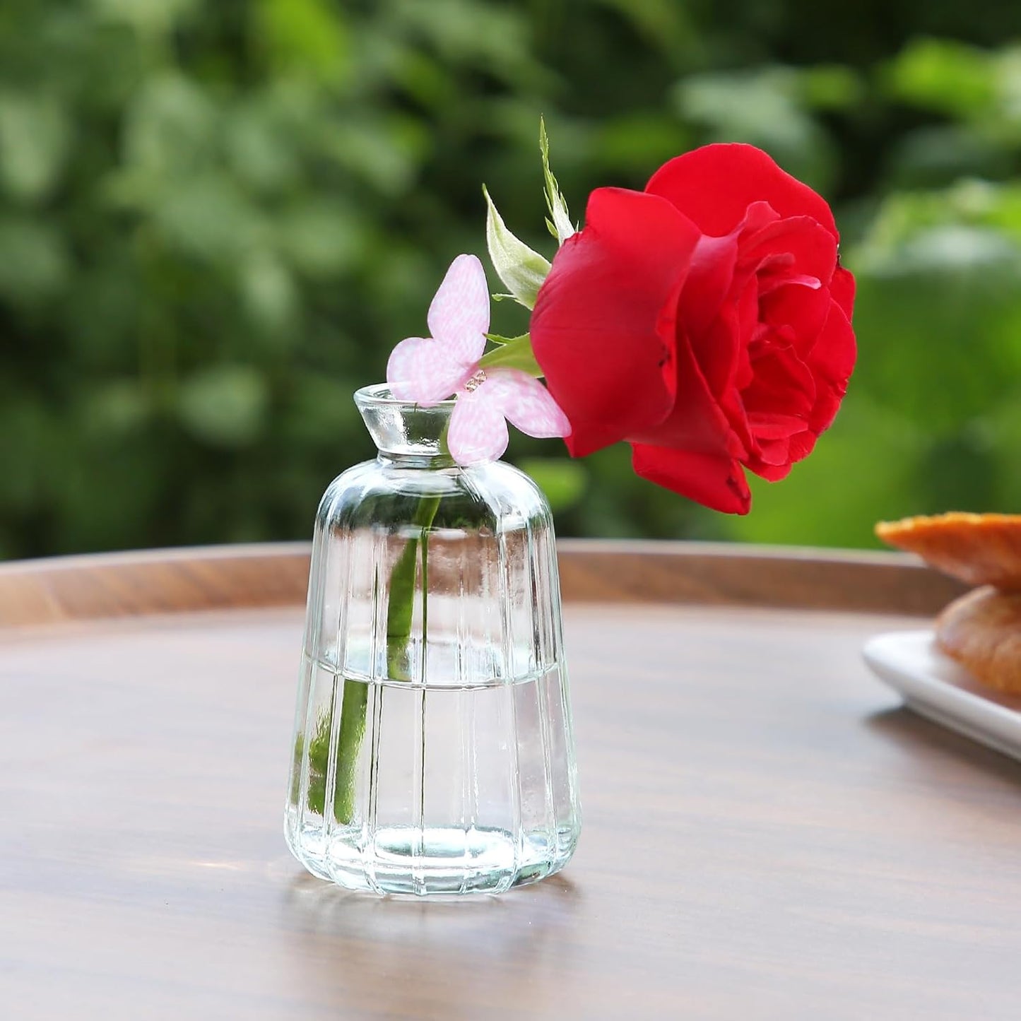 30 Pcs Mini Bud Vases As Wedding Centerpieces for Tables,Clear Bud Vases for Flowers,Small Flower Vases Suitable for Birthday Party,Anniversary,Wedding Reception,Baby Shower