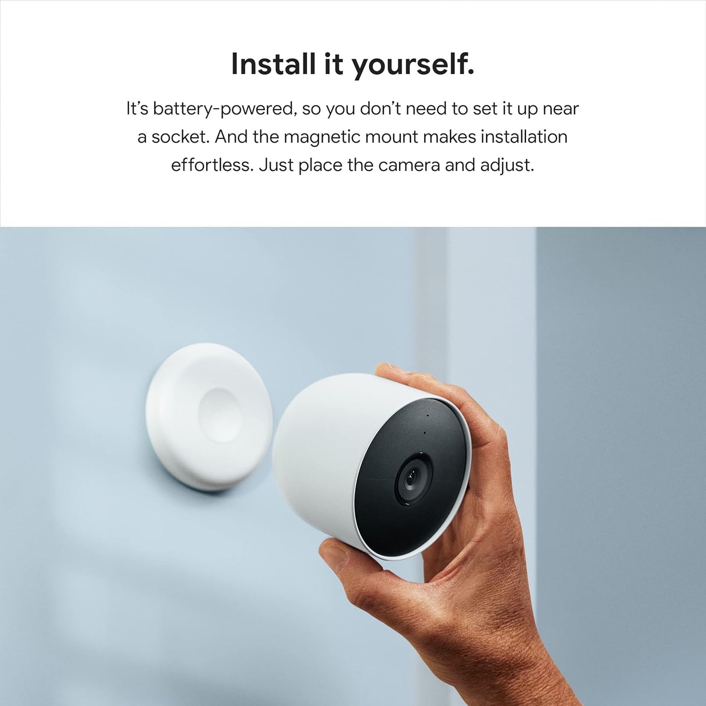 Google Nest Security Cam (Wired) - 2nd Generation - Snow