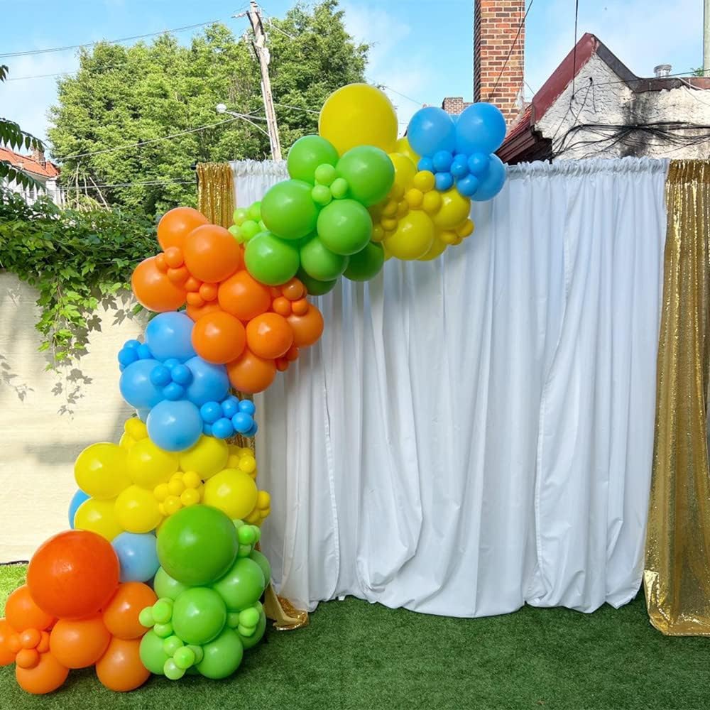 Gold Metallic Chrome Latex Balloon Arch Kit, 102PCS 18In 12In 10In 5In Arch Garland For Festival Picnic, Engagement, Wedding, Birthday Party, Gold Theme Anniversary Decoration With 33FT Ribbon