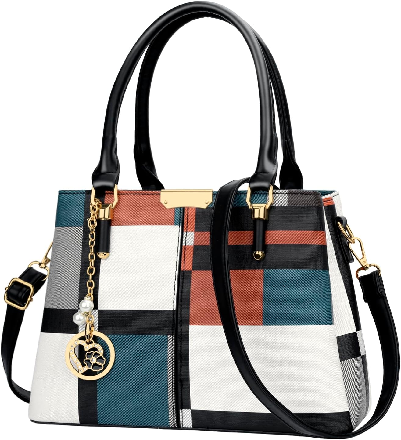 KKXIU Trendy Tote Bag for Women Lightweight Oxford Big Capacity Shoulder Purses and Handbags
