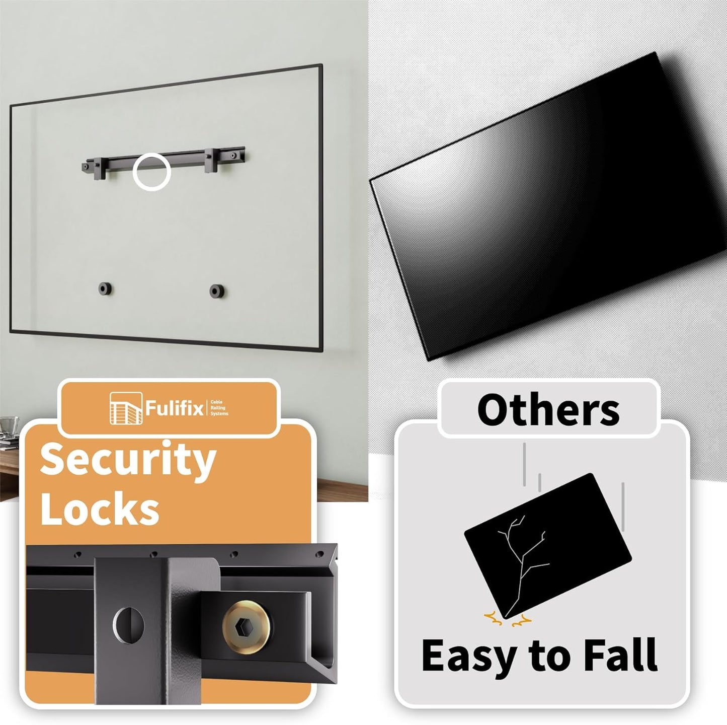 AENTGIU Studless TV Wall Mount, No Drill Drywall TV Bracket Hanger for 32-75 inch Flat Screen TVs, No Anchors, No Stud, Heavy Duty, Easy Install with All Hardware Included