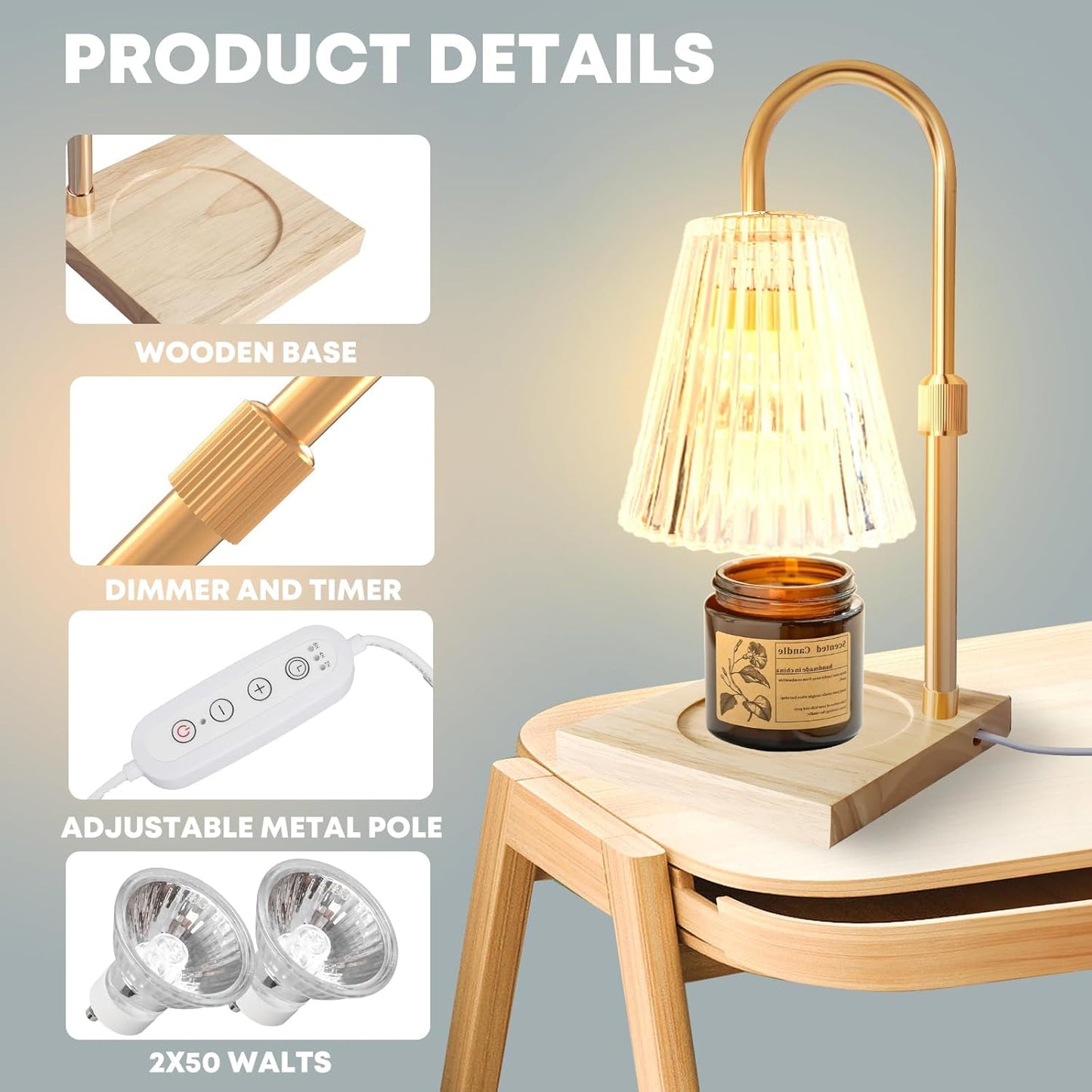 Purilite Select Candle Warmer Table Lamp