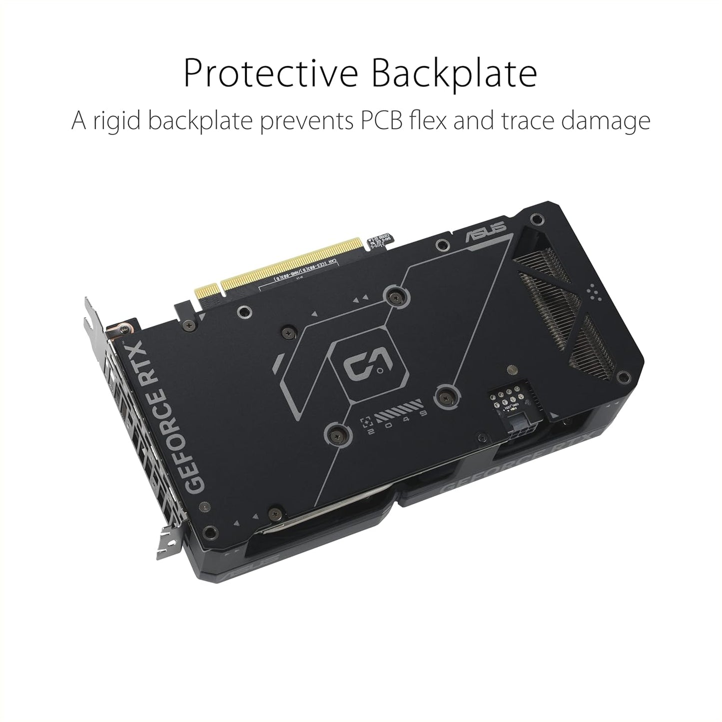 ASUS Dual GeForce RTX™ 4060 Ti EVO OC Edition 8GB GDDR6 (PCIe 4.0, 8GB GDDR6, DLSS 3, HDMI 2.1a, DisplayPort 1.4a, Axial-tech fan design, 0dB technology, Protective Backplate, Auto-Extreme Technology)