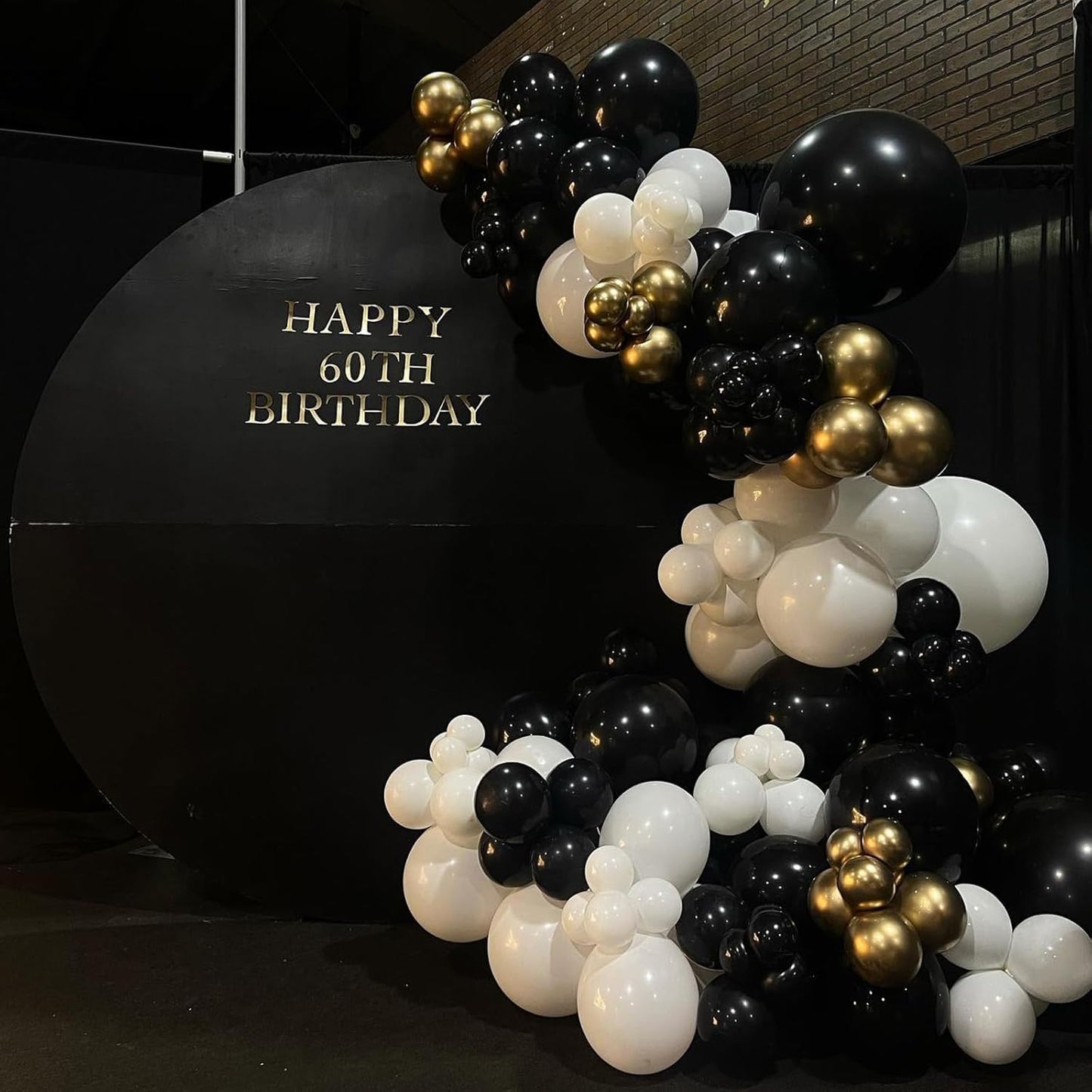 Gold Metallic Chrome Latex Balloon Arch Kit, 102PCS 18In 12In 10In 5In Arch Garland For Festival Picnic, Engagement, Wedding, Birthday Party, Gold Theme Anniversary Decoration With 33FT Ribbon