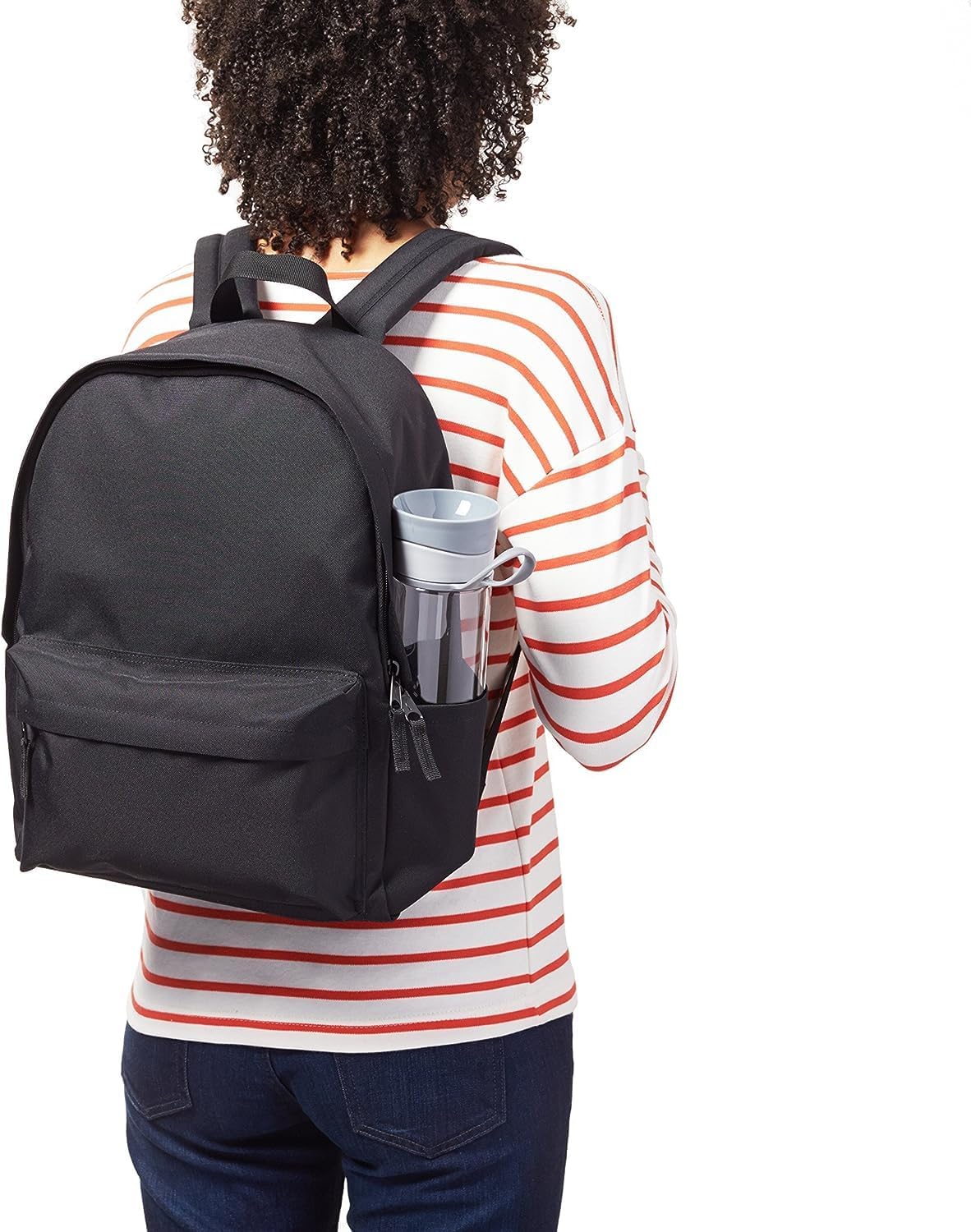 Amazon Basics Classic School Backpack - Black