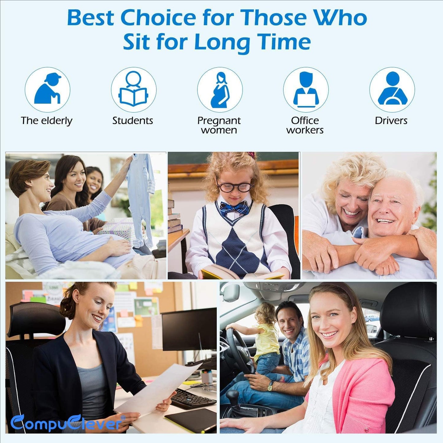 Lumbar Support Pillow for Office Chair Car Lumbar Pillow Back Cushion with 3D Mesh Cover, Lower Back Pain Relief Memory Foam Ergonomic Orthopedic Back Rest for Gaming Chair Desk Wheelchair Recliner…