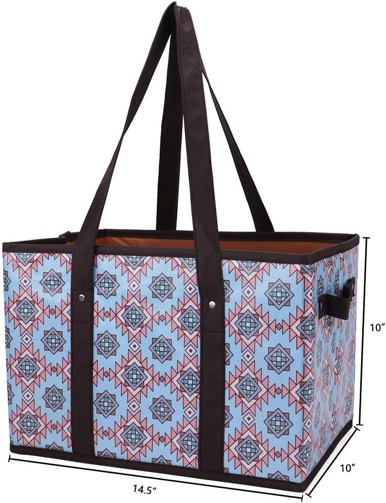 Purilite Select™ Heavy-Duty Reusable Grocery Tote Box Bags – 4 Gallon Capacity