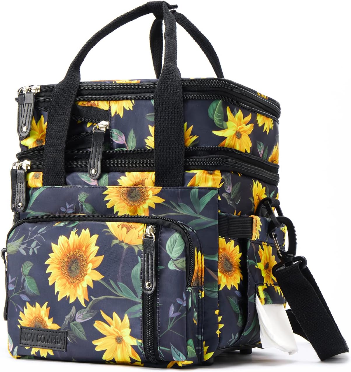 Lunch Bag Women Insulated Lunch Box for Work, Purple Expandable Large Lunch Bags, Leakproof Double Deck Lunch Box Cooler Bag(Purple)
