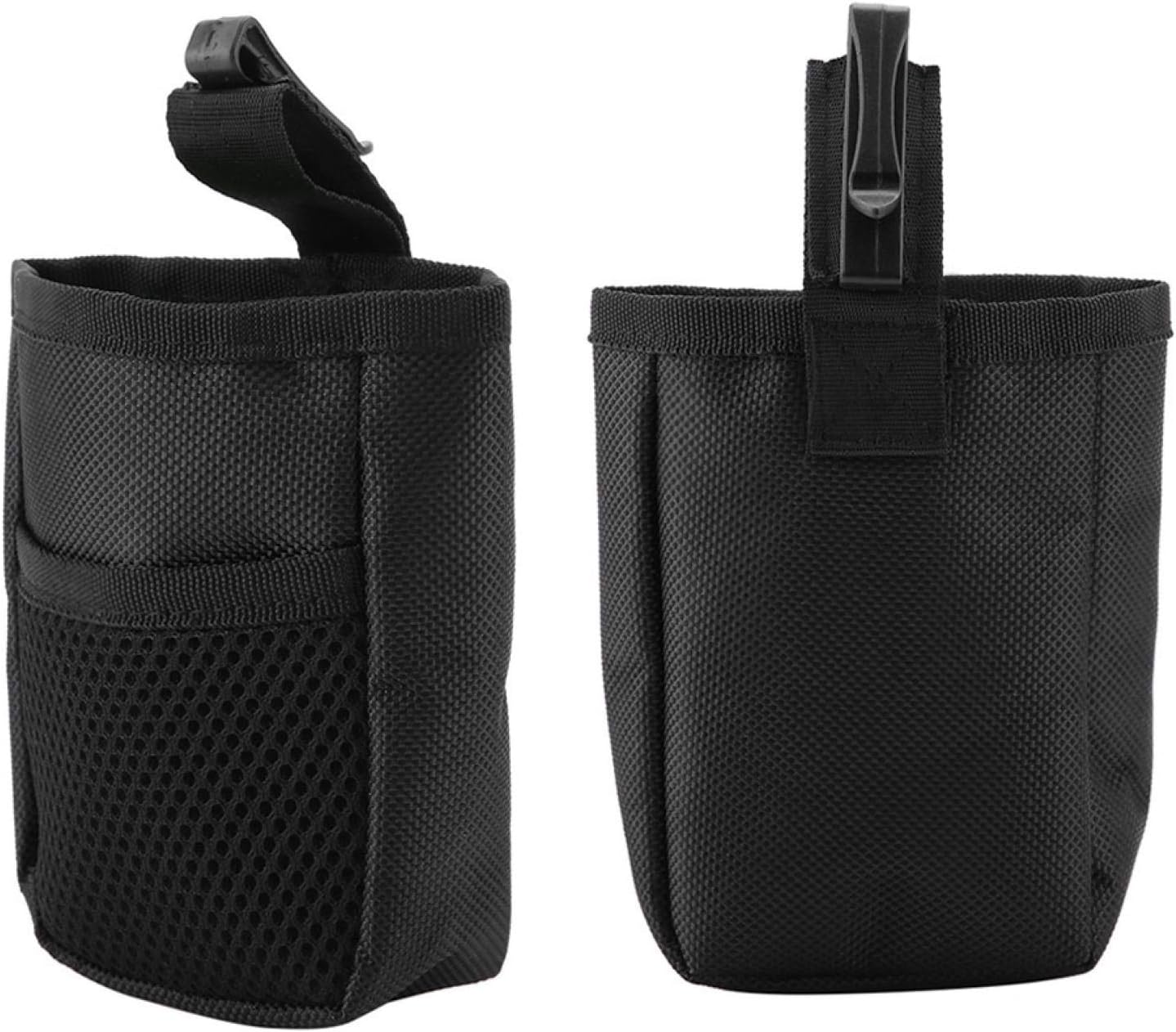 Dog Treats Training Pouch, Pet Training Waist Bag Mini Snack Carrier with Clip for Dogs Birds Positive Reinforcement Training Agility Outdoor Activities Black