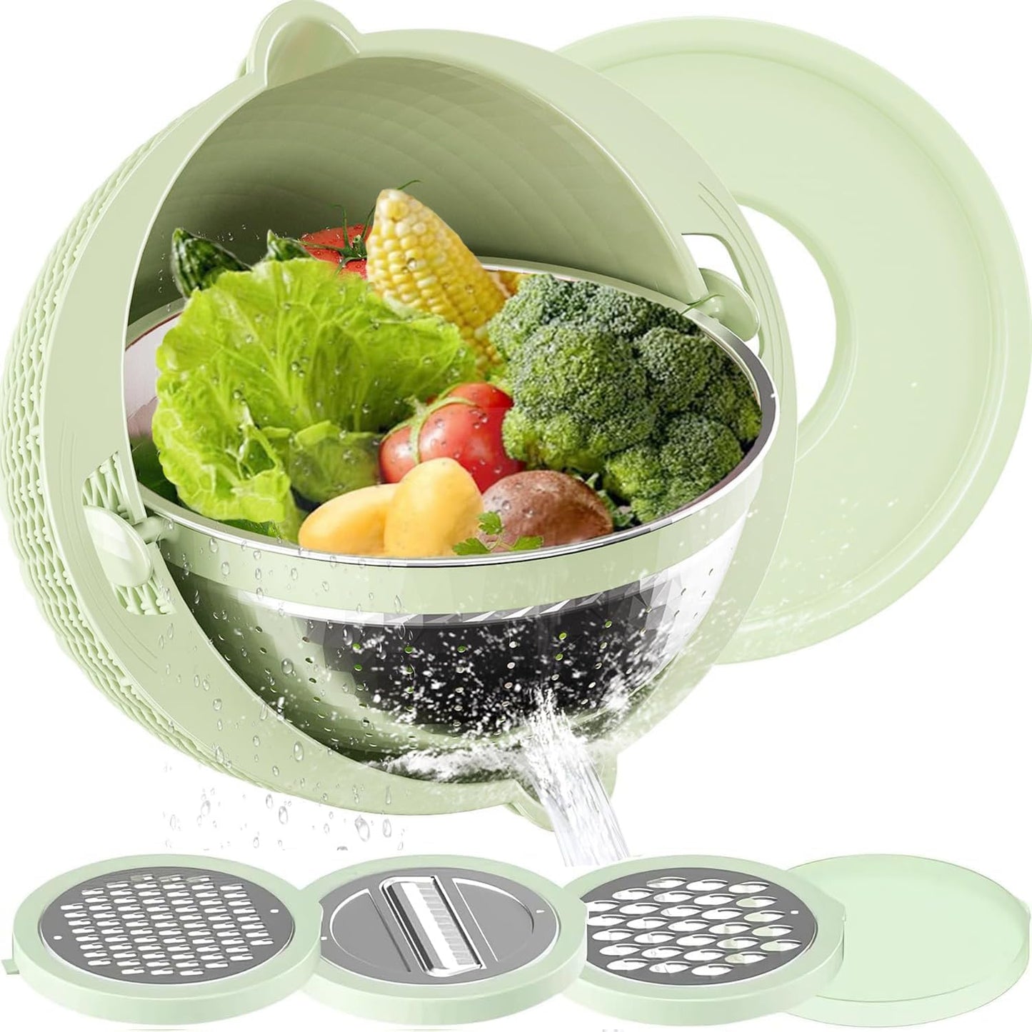 Purilite Select 7-in-1 Multipurpose Colander & Grater Set