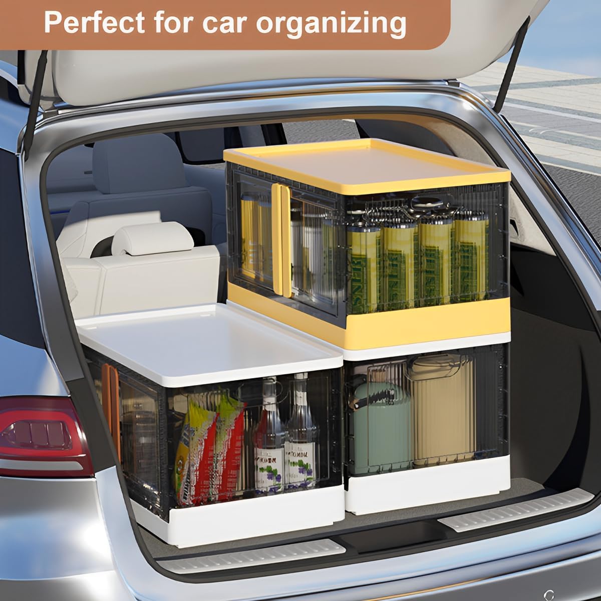 Purilite Select 19 Gal Collapsible Storage Bins with Lids