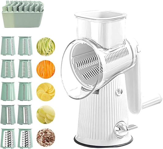 Purilite Select 5-in-1 Rotary Cheese Grater & Vegetable Slicer