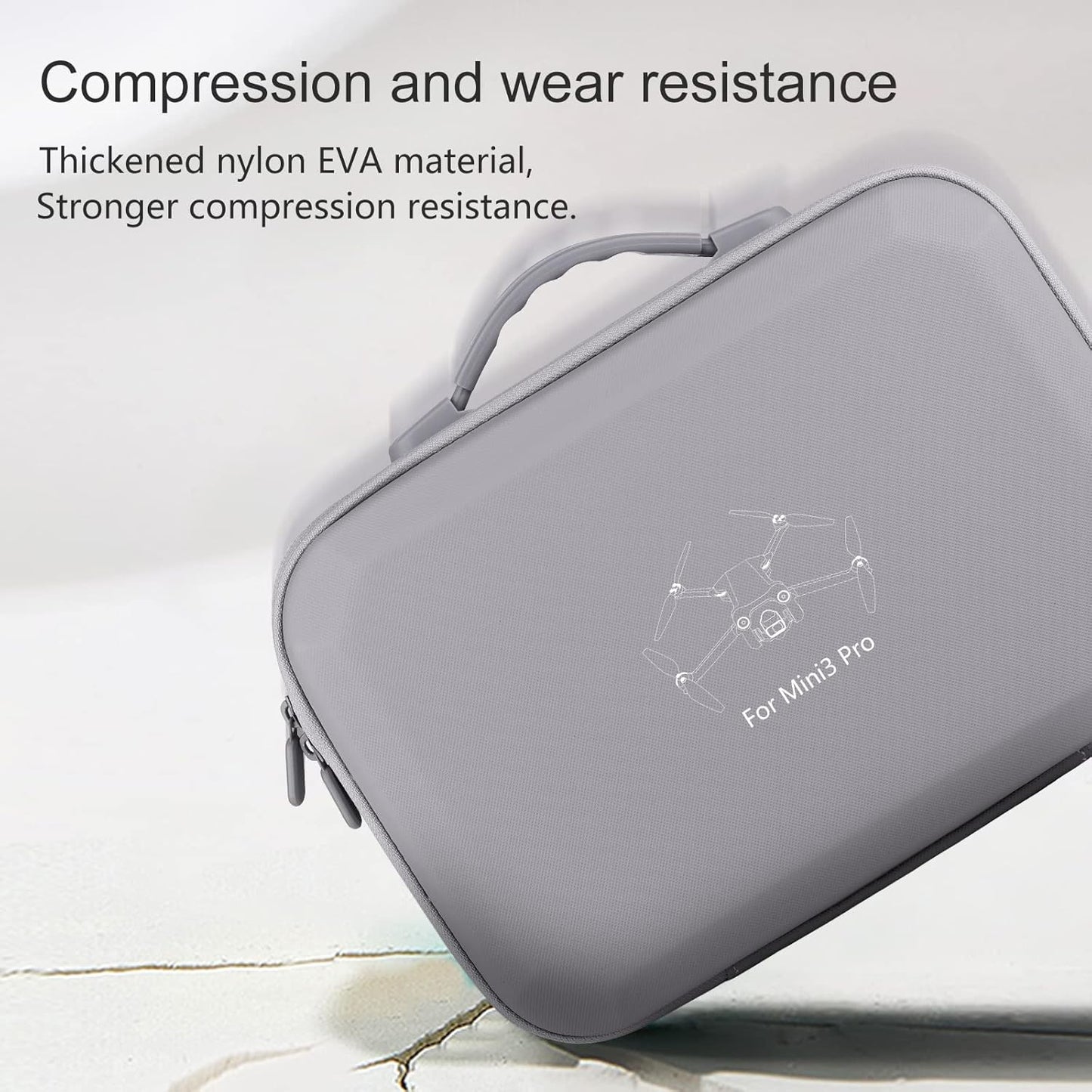 Mini 3 Carrying Case, for DJI Mini 3 Pro and DJI Mini 3, Waterproof Portable Hard Shell Travel Box Compatible with Shoulder Strap for DJI Mini 3 Pro and DJI Mini 3 Drone Accessories