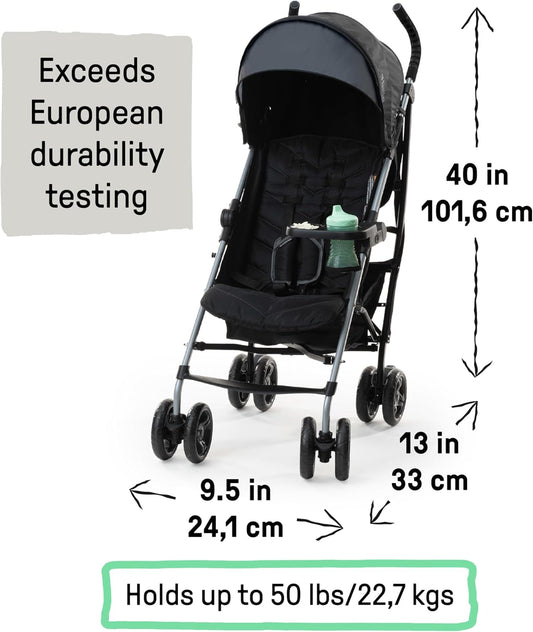 Summer Infant Ingenuity 3Dlite Convenience Stroller, Gray–Lightweight Stroller with Aluminum Frame, Large Seat Area, 4 Position Recline, Extra Large Storage Basket – Infant Stroller for Travel & More