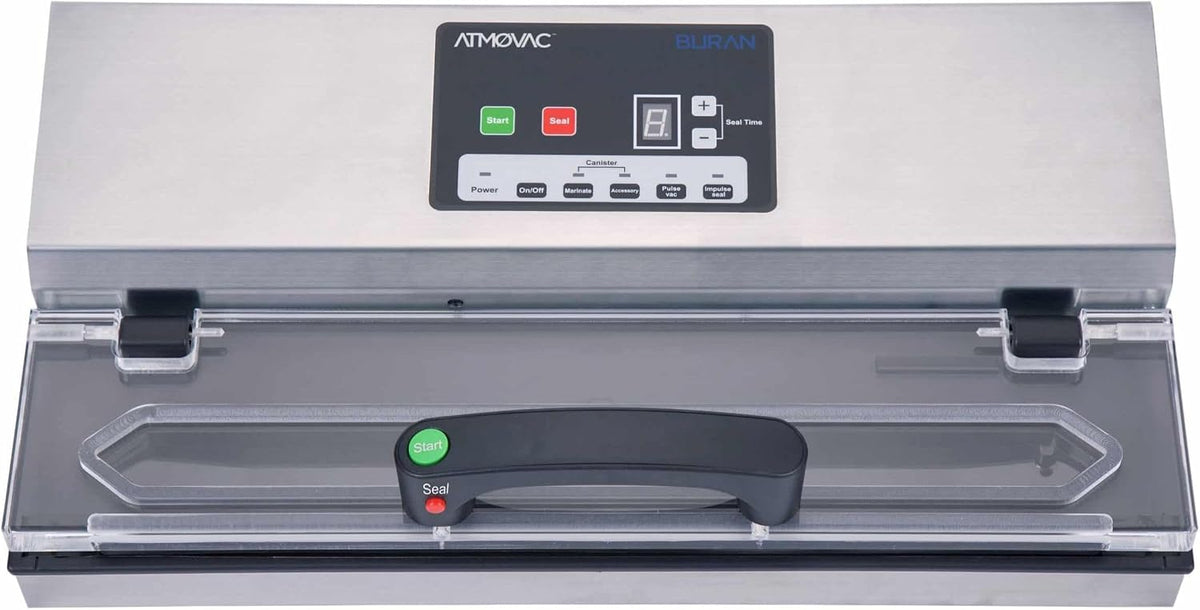 BURAN Commercial Vacuum Sealer for Food Preservation & Sous Vide, Heavy-Duty External Machine with Powerful Suction, 16" Wide Seal Bar