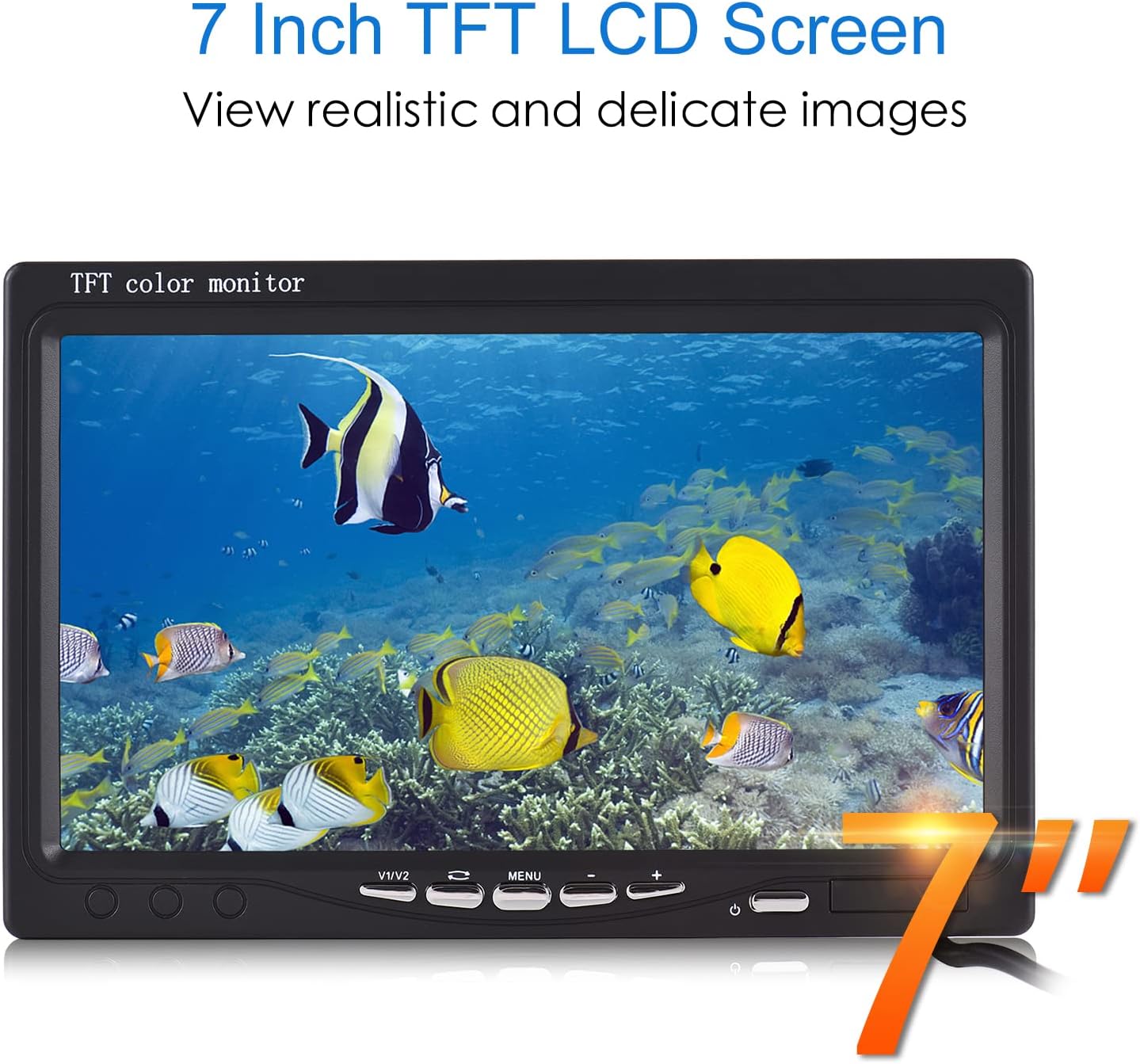 1200TVL Underwater Fishing Camera Fish Finder with 12 IR L-EDS 7Inch/9Inch LCD Display 15M/30M/50M Cable IP68 Waterproof for Sea Lake Boat Ice Fishing JOYID