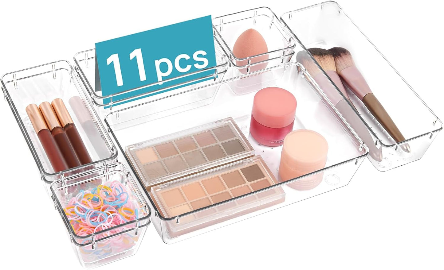 Purilite Select Clear Drawer Organizer Set