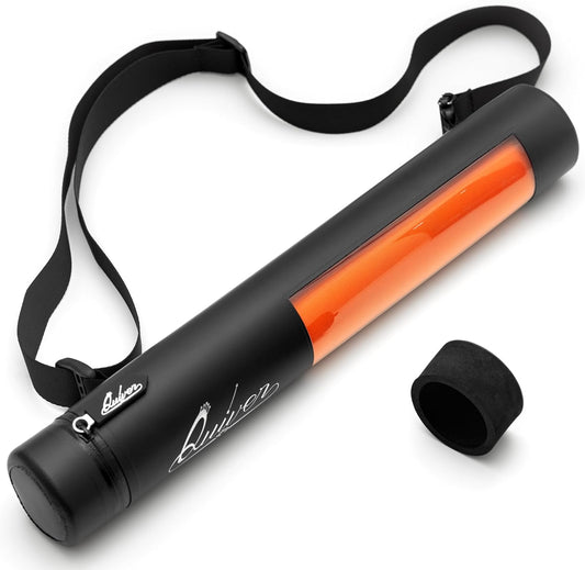 Black Orion Playmat Tube - TCG MTG Playmat Tube Case Bag with Waterproof Zipper, Hidden Dice Pocket, Adjustable and Removable Shoulder Strap, See-Through Window, Perfect for Both 14" and 15" playmats