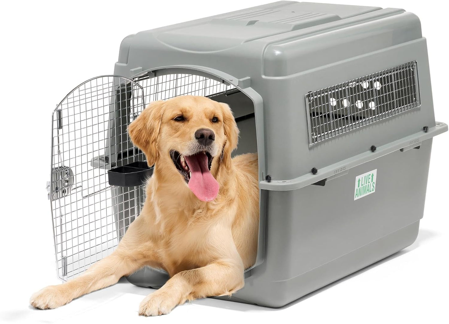 Petmate 00200 Sky Kennel for Pets from 25 to 30-Pound, Light Gray
