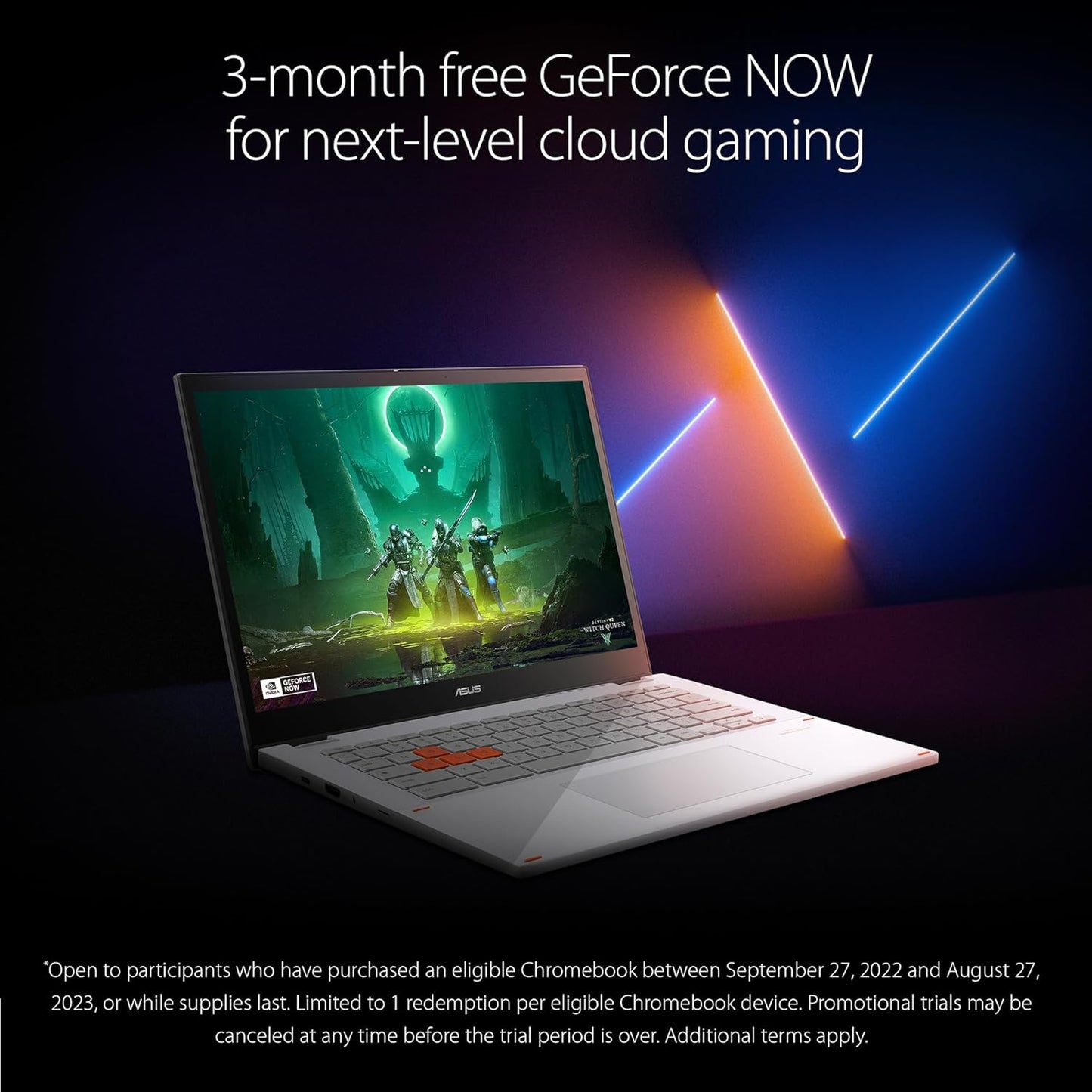 ASUS Chromebook Vibe CX34 Flip Cloud Gaming Laptop, 14" 144Hz Touchscreen Display, Intel® Core™ i5-1235U Processor, 512GB SSD, 16GB RAM, ChromeOS, Pearl White, CX3401FBA-AS51T-CB