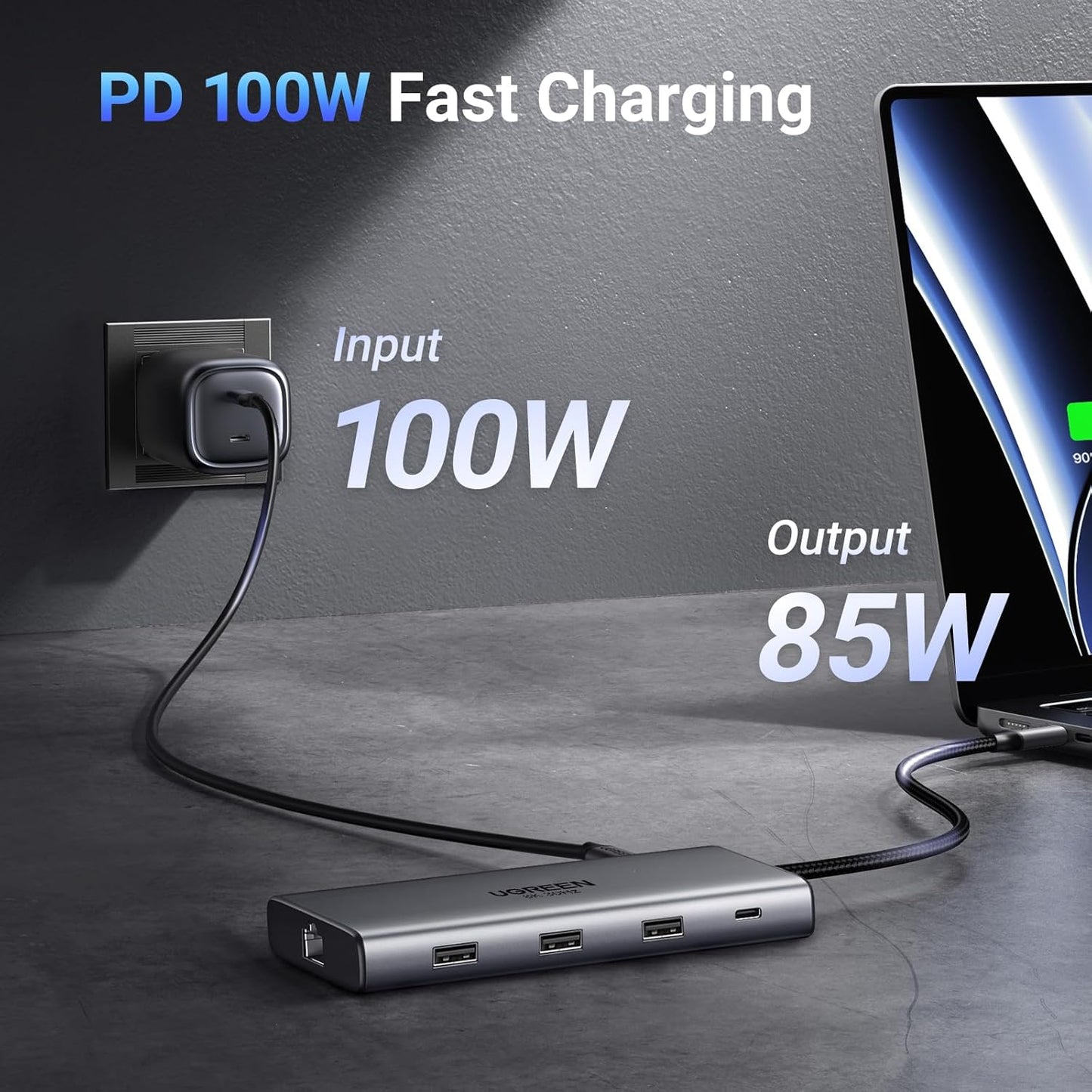 UGREEN Docking Station, Revodok Pro 210 USB C Hub (10 in 1) with Dual 4K@60Hz HDMI Single 8K@30Hz, 100W PD, 1Gbps Ethernet, 5Gbps USB, SD/TF, Network Hub USB C Dock for Thinkpad, HP, Dell Laptops