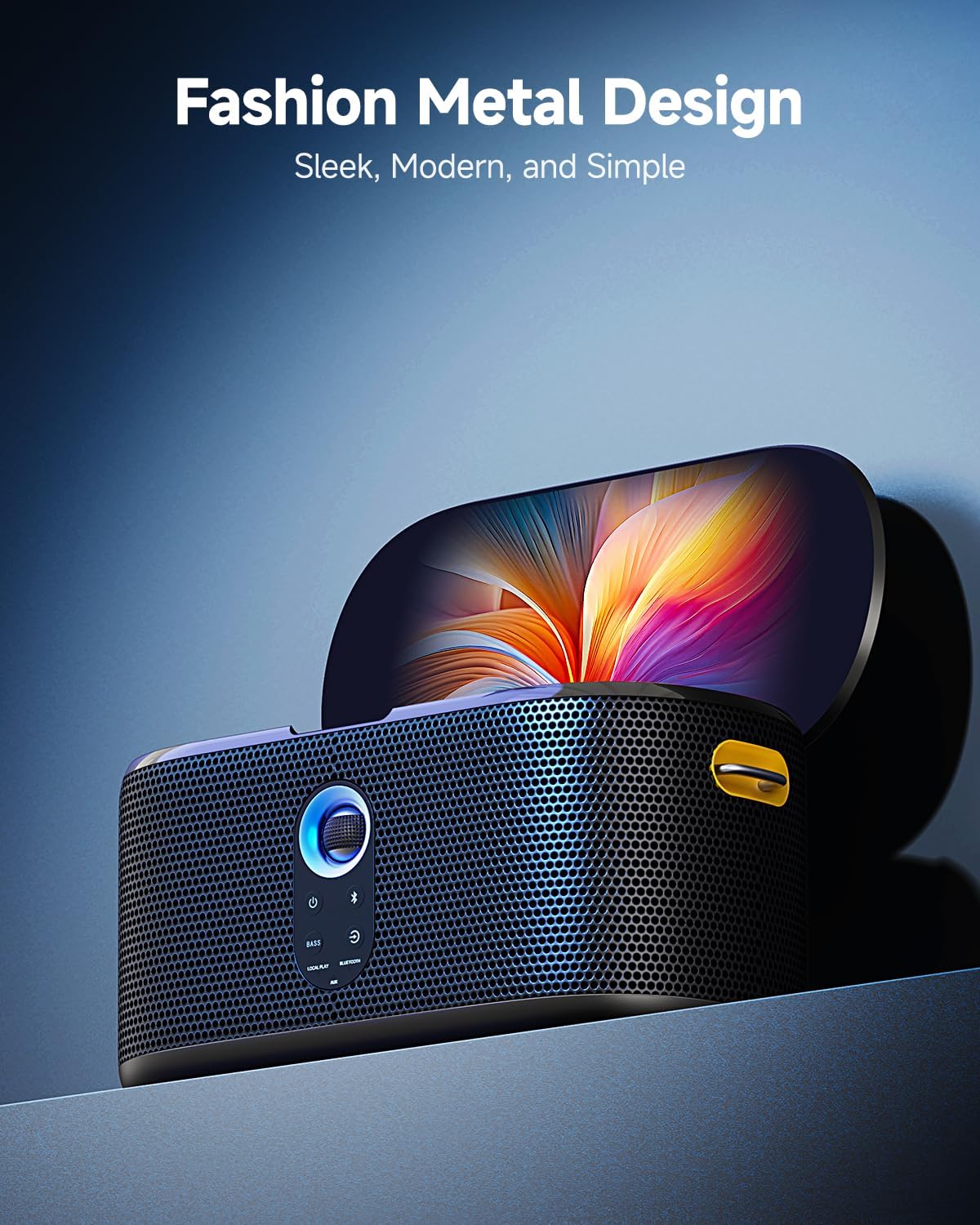 Karaoke Machine for Adults & Kids with Screen Lyrics Display, 2 Wireless Microphones Auto-Charging, Portable Bluetooth Speaker PA System WiFi/HDMI, Home Outdoor Party Speaker (Shell Series) (Shell S2)