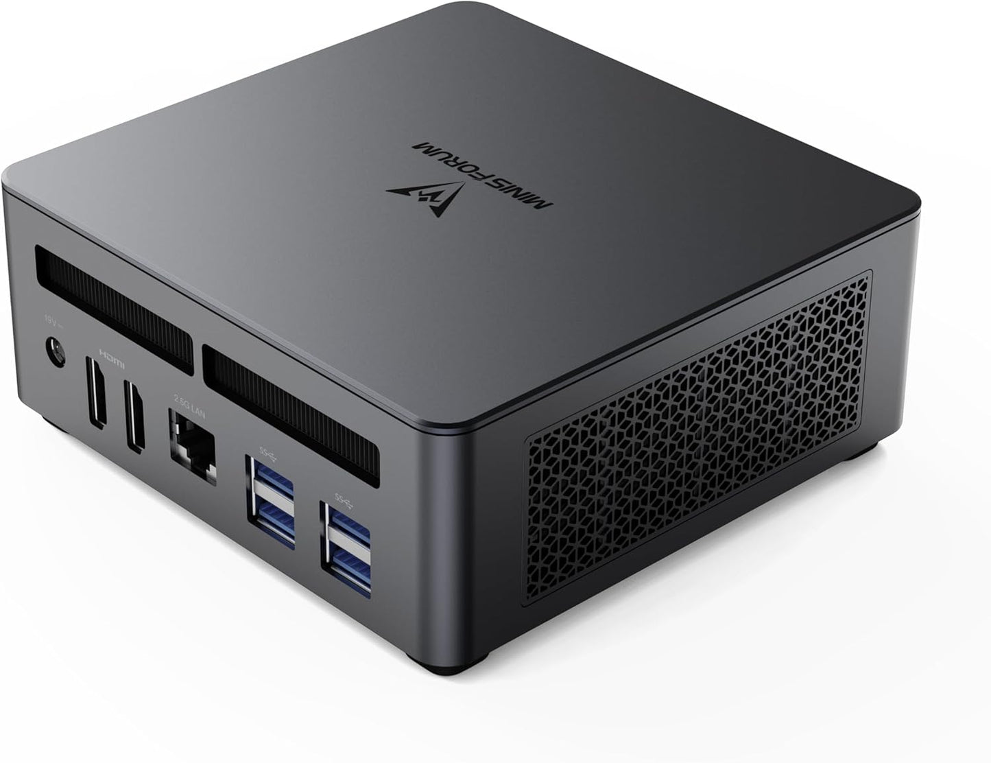 MINISFORUM UM760 Slim Mini PC AMD Ryzen 5 7640HS(6C/12T, up to 4.3GHz) 16GB RAM 1TB SSD Micro Computer, HDMI(4K), DP(4K),USB4(8K) Triple Video Output, AMD Radeon 760M Graphics 2.5G LAN Small PC