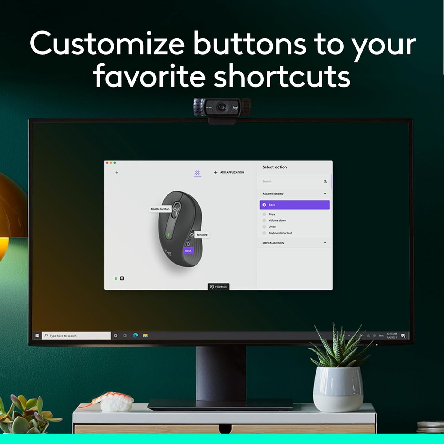 Logitech Signature M650 L Full Size Wireless Mouse - For Large Sized Hands, 2-Year Battery, Silent Clicks, Customizable Side Buttons, Bluetooth, for PC/Mac/Multi-Device/Chromebook - Black