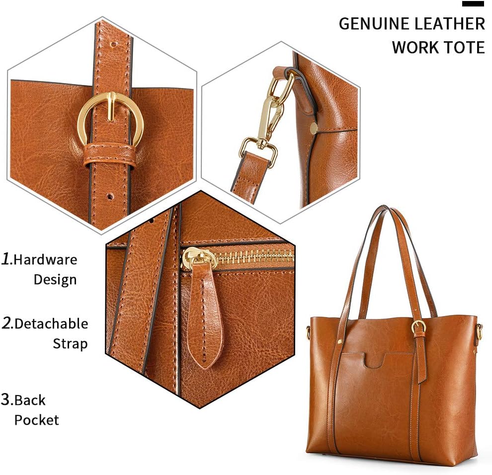 Purilite Select Women’s Vintage Leather Tote Bag