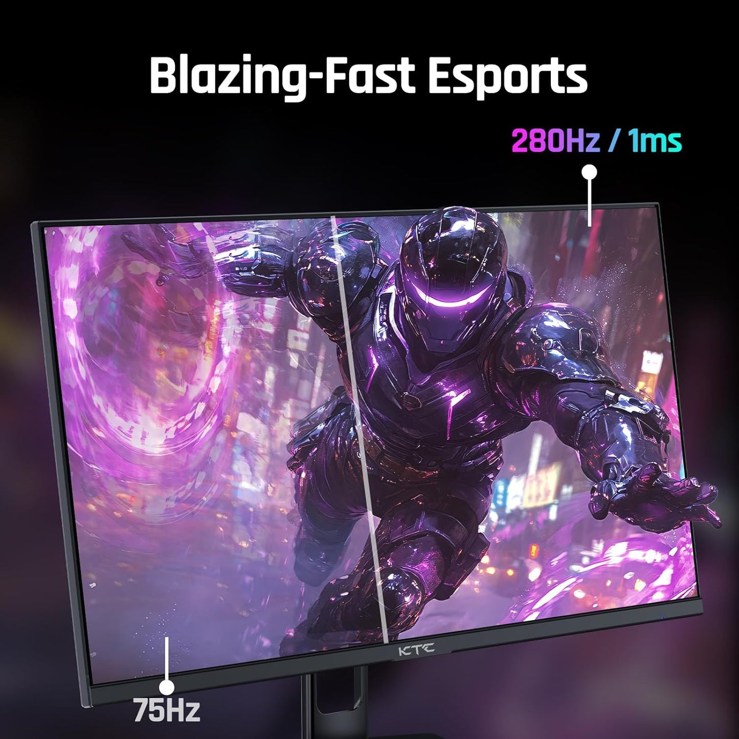 KTC 32 Inch 2K Computer Monitor, IPS 1440p Monitor with Ultra-Thin Bezels, HDR10, Freesync/G-sync, HDMI/DP Ports, Tilt Adjustable, Eyecare, Ideal for Business, Office, and Casual Gaming