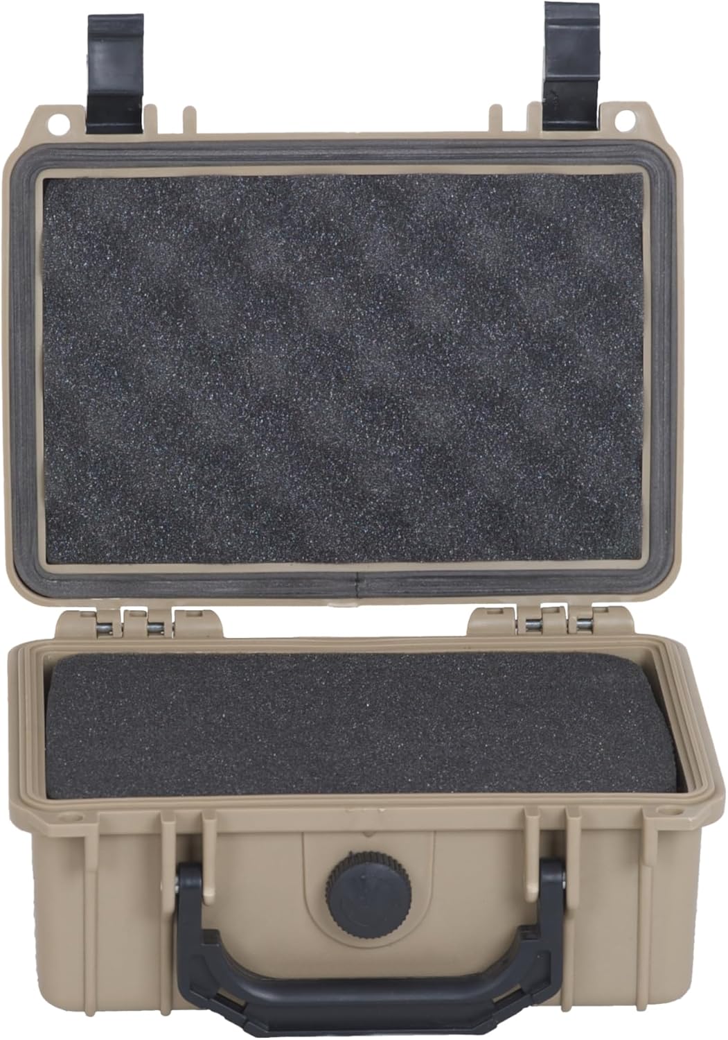 MEIJIA Portable All Weather Waterproof Protective Hard Case,Camera Case with Customizable Fit Foam, Fit use of Drones, Cameras, Equipments, 8.12"x6.56"x3.56" (Black)