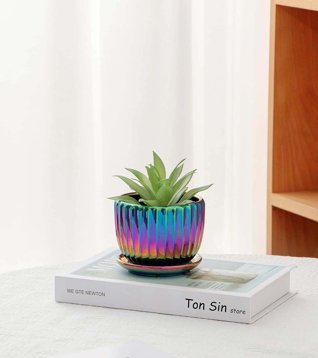 Purilite Select 3-Piece Ceramic Indoor Planter Set
