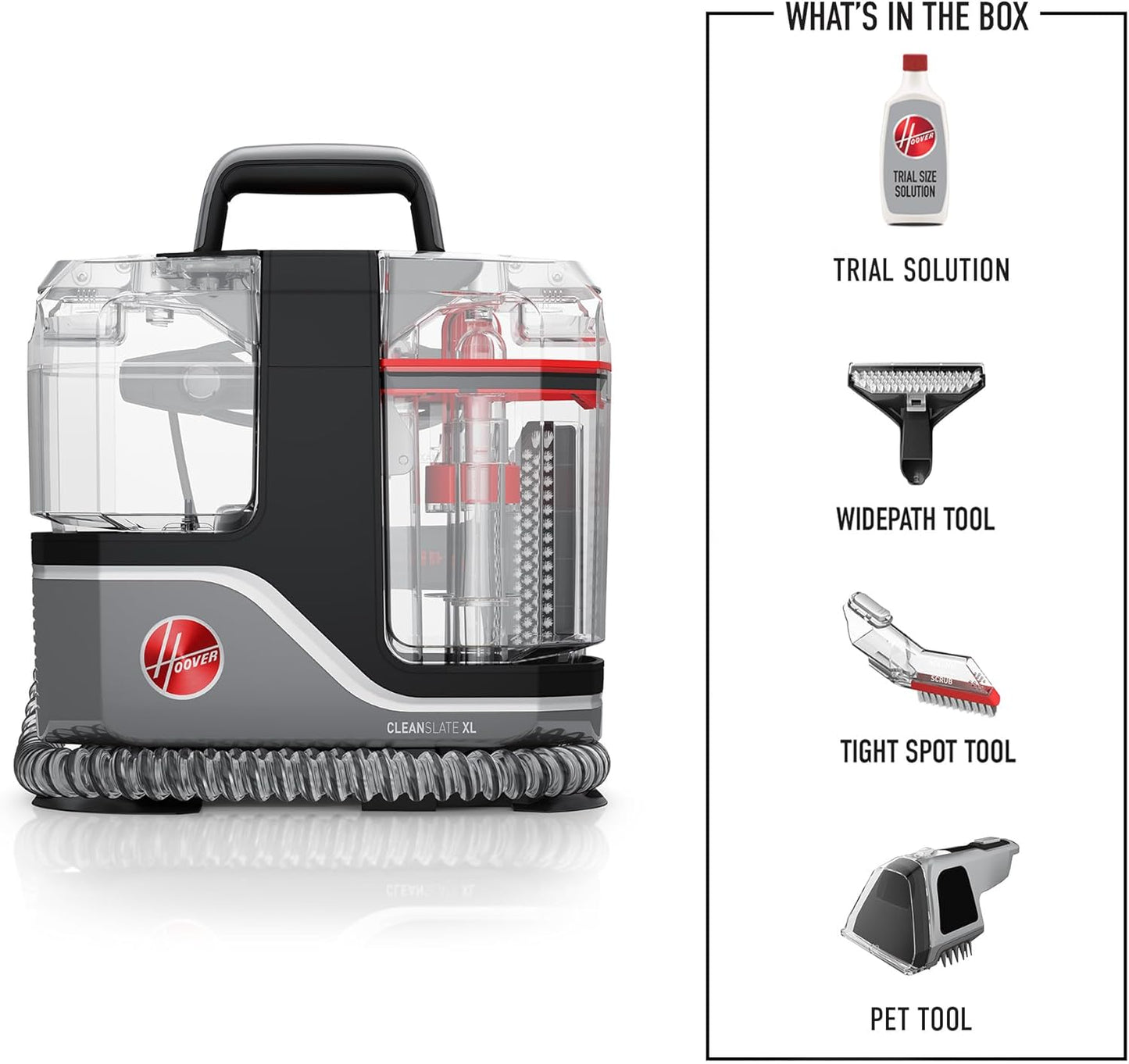 Hoover CleanSlate Carpet & Upholstery Spot Cleaner, Stain Remover, Portable, FH14000V, White