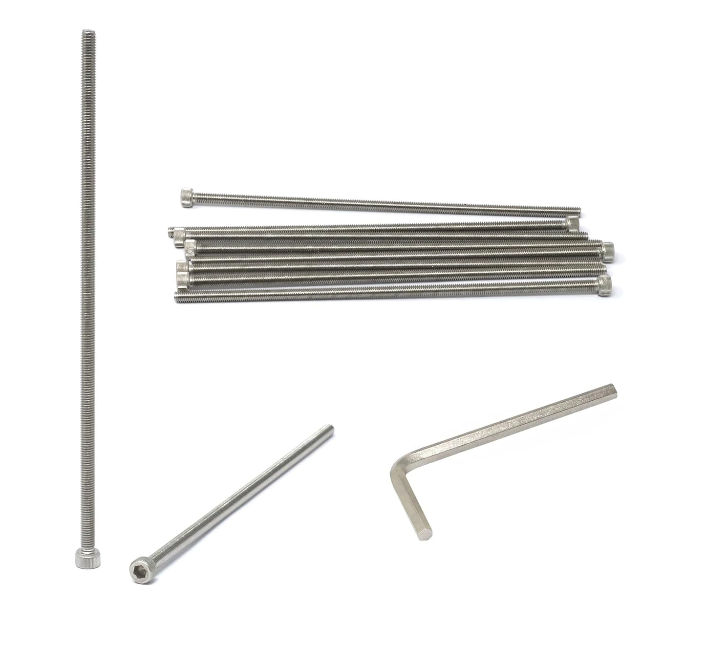 iexcell 25 Pcs M6 x 20mm Thread Pitch 1 mm Stainless Steel 304 Hex Socket Head Cap Screws Bolts Kit