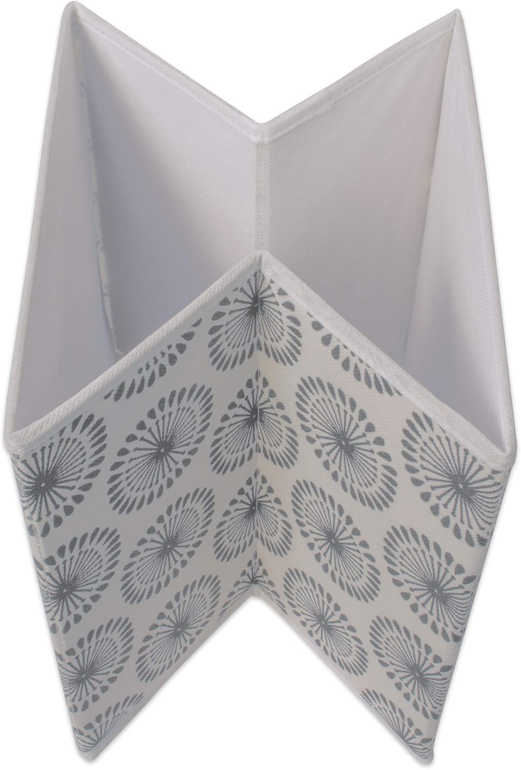 DII Foldable Fabric Storage Containers for Nurseries, Offices, Closets, Home Decor, Cube Organizers & Everyday Storage Needs, (Large - 11 x 11 x 11) Scroll Nautical Blue - Set of 2