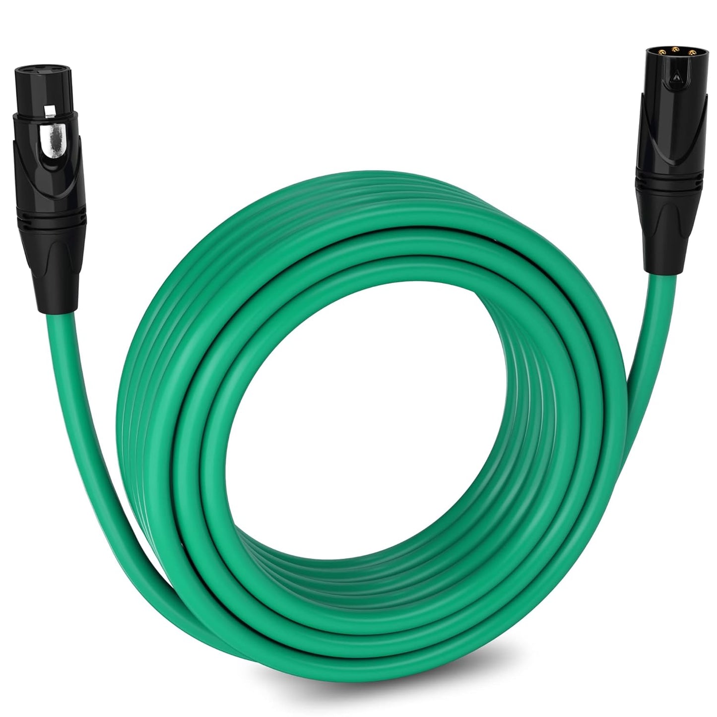 LyxPro 6 Feet XLR Microphone Cable Balanced Male to Female 3 Pin Mic Cord for Powered Speakers Audio Interface Professional Pro Audio Performance and Recording Devices - Blue