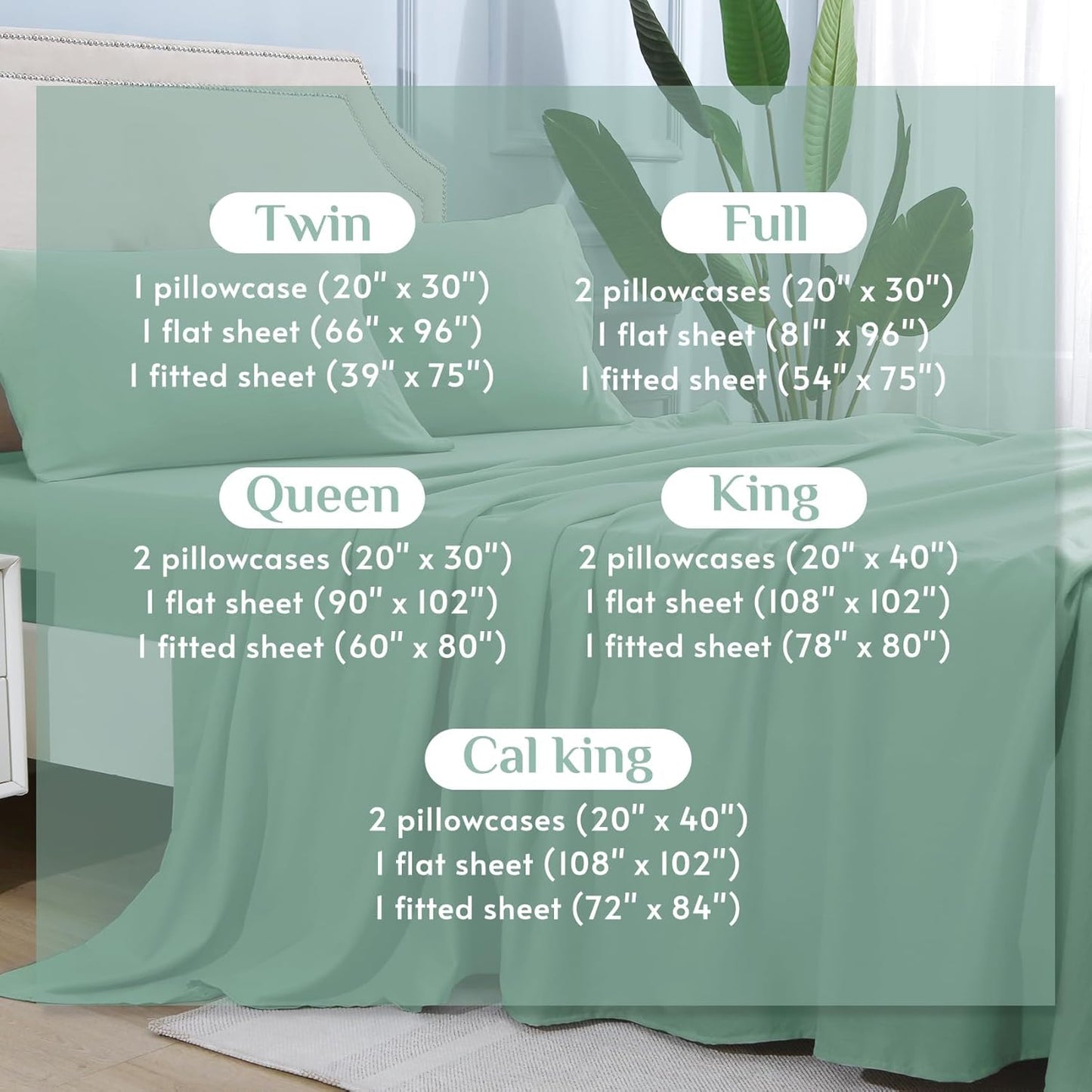 JOLLYVOGUE Queen Size Bed Sheet Set - 4 Piece Bed Sheets Set with Deep Pocket - Soft Breathable & Cooling - Resists Shrinkage & Fading Draps Queen - Easy Care (Dark Grey)