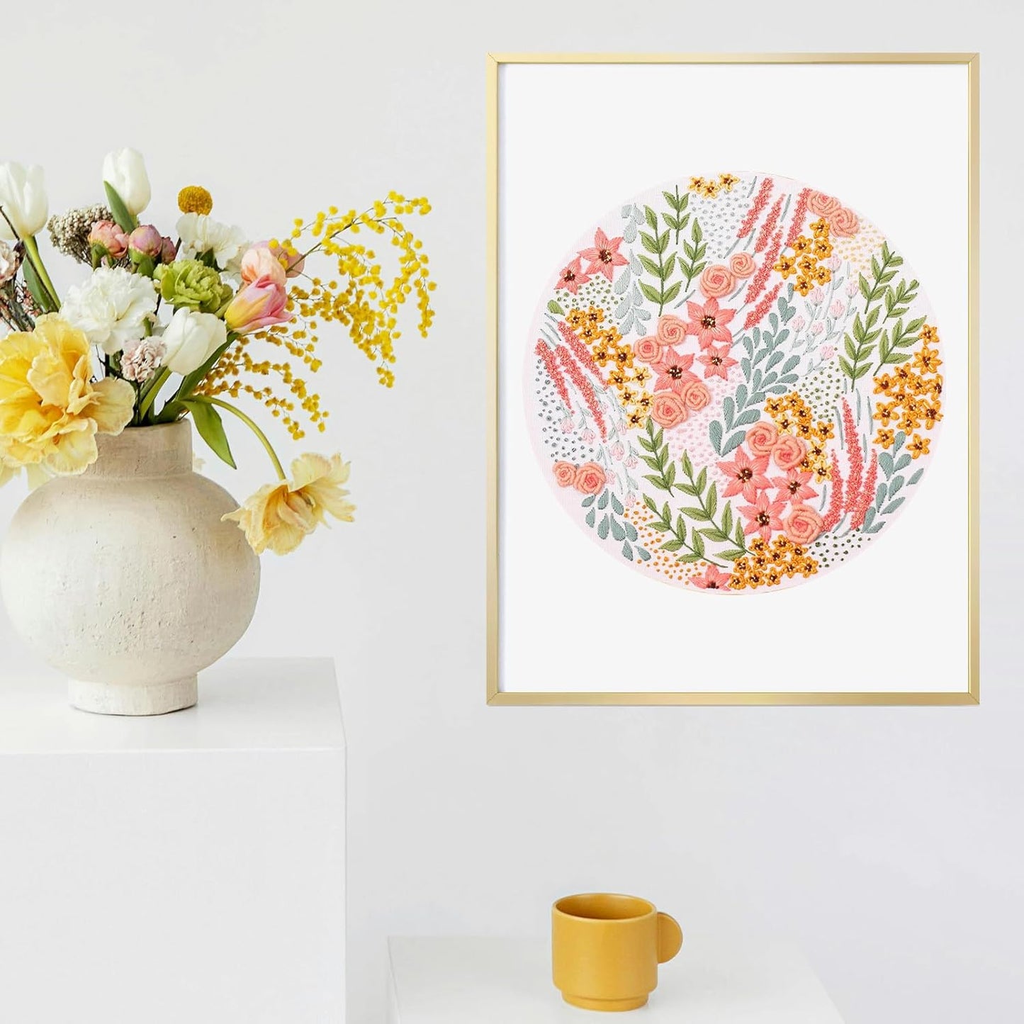 Purilite Select 3-Sets Flower Embroidery Kit