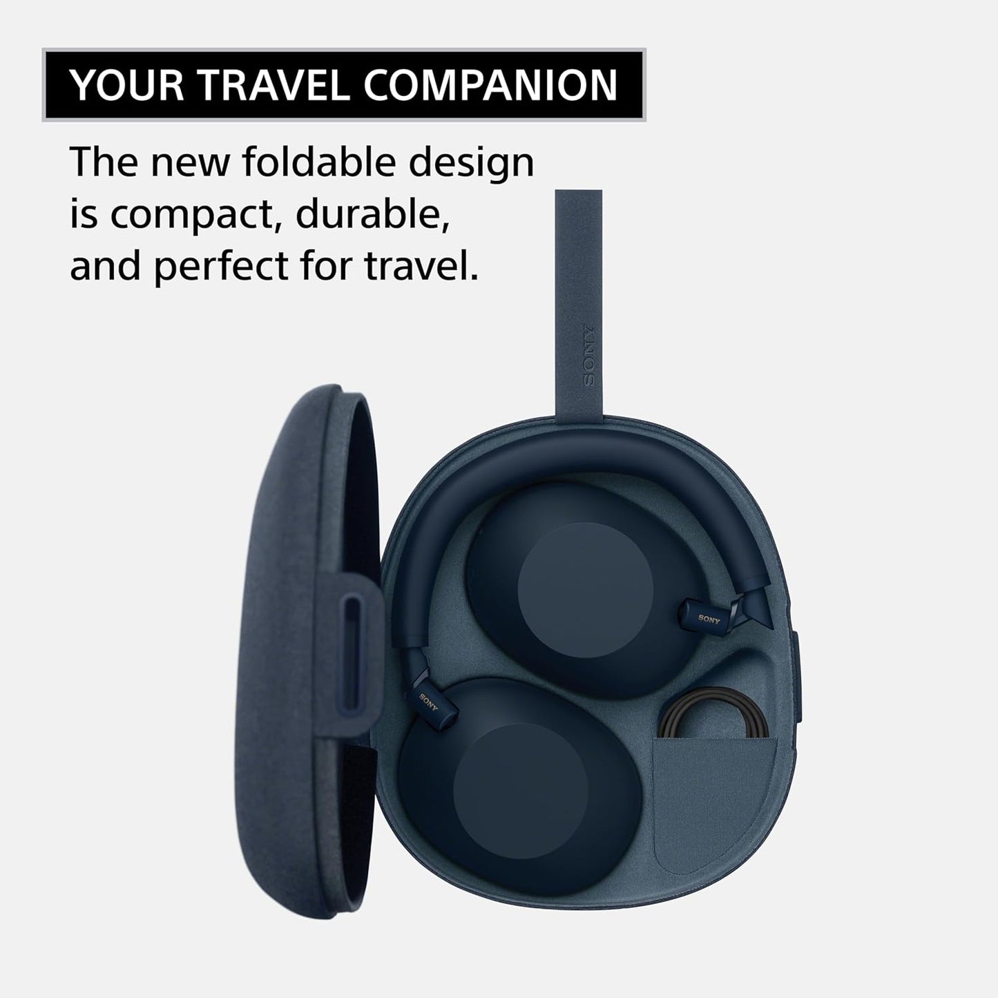 Sony WH-1000XM6 The Best Wireless Noise Canceling Headphones, HD NC Processor QN3, 12 Microphones, Adaptive NC Optimizer, Mastered by Engineers, Studio-Quality, 30-Hour Battery, Midnight Blue