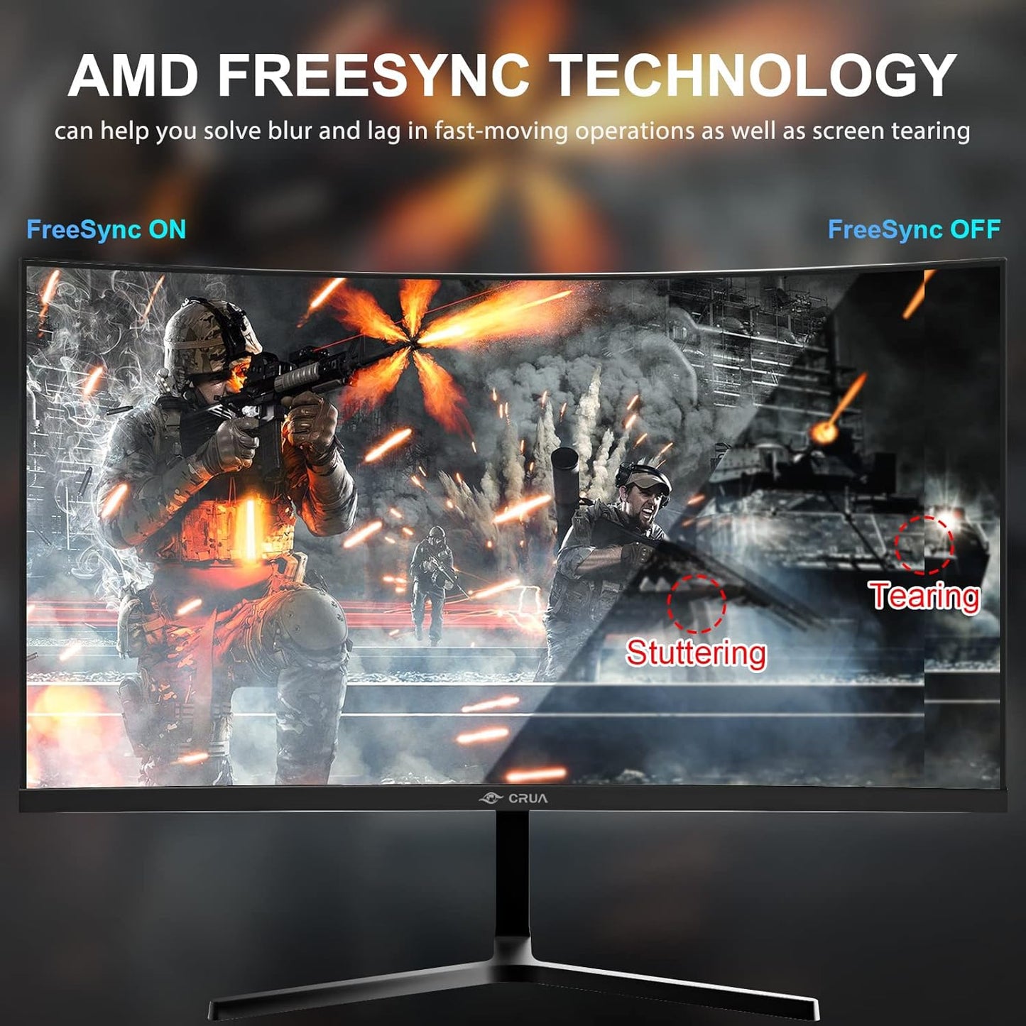 CRUA 34 Inch Curved Gaming Monitor 144HZ, White 21:9 Ultra Wide PC Monitor 1500R WQHD 3440X1440P 120% sRGB Computer Display/VA Panel/PIP& PBP/HDMI2.0 & DP1.4/Tilt Adjustment/Wall Mountable