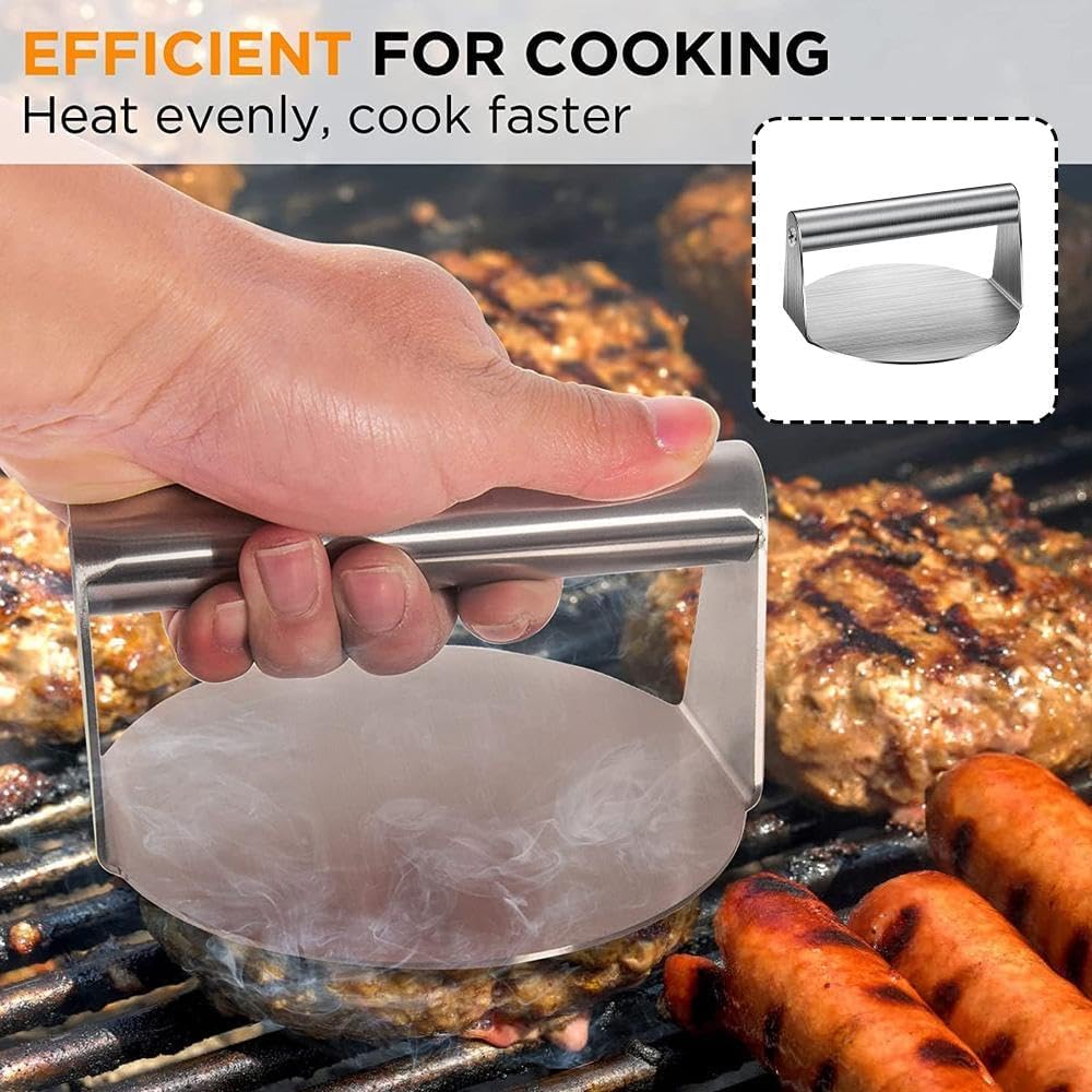 Purilite Select Stainless Steel Burger Smasher Tool