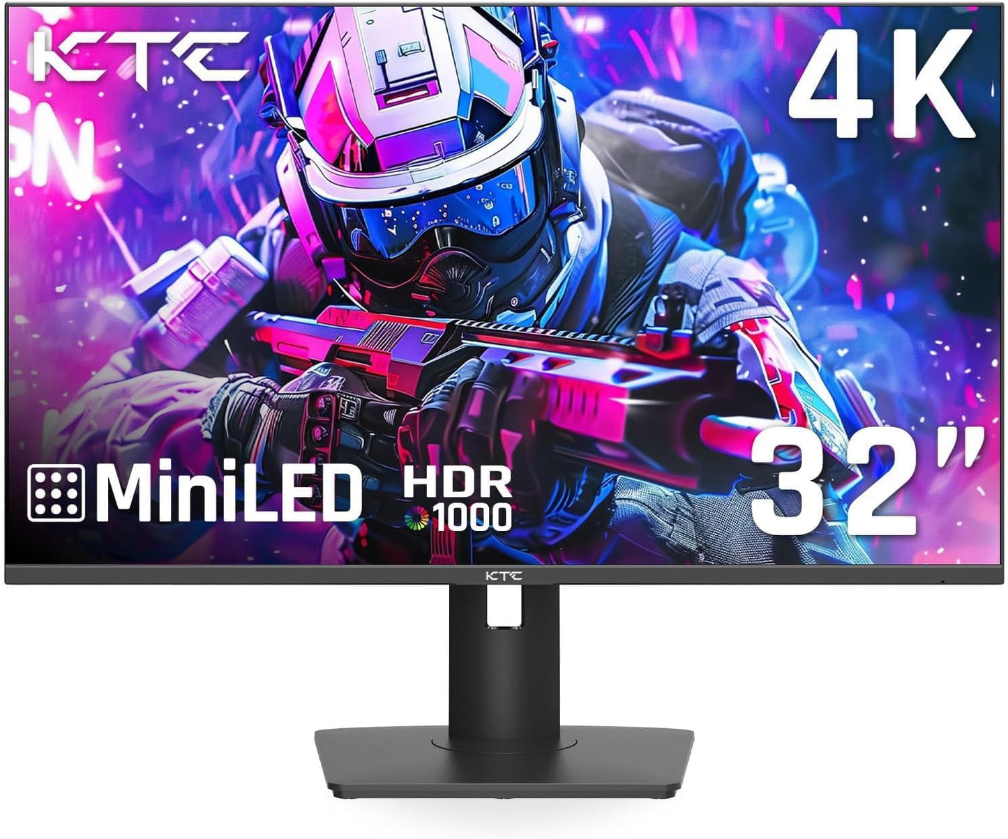 KTC 32 Inch 2K Computer Monitor, IPS 1440p Monitor with Ultra-Thin Bezels, HDR10, Freesync/G-sync, HDMI/DP Ports, Tilt Adjustable, Eyecare, Ideal for Business, Office, and Casual Gaming