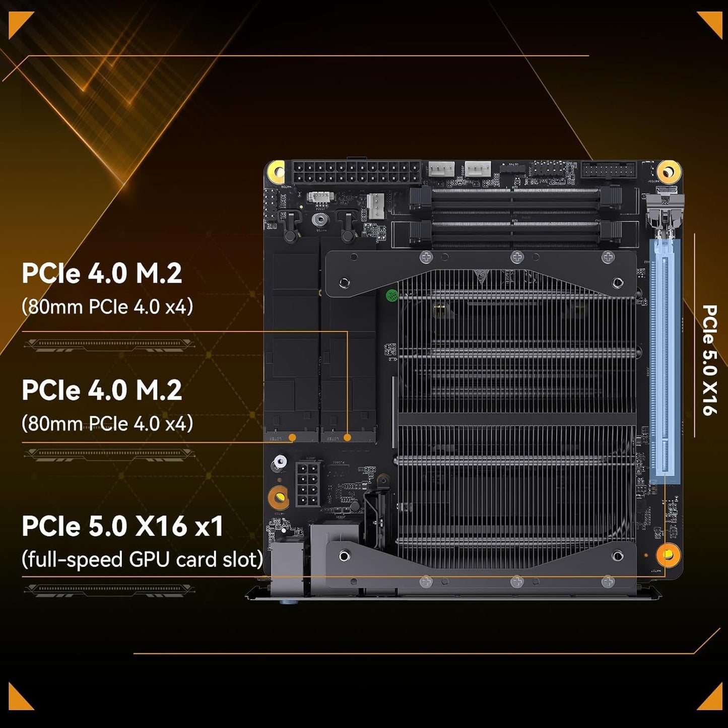 MINISFORUM BD795i SE Mini ITX Motherboard, AMD Ryzen 9 7945HX, 16 C/32 T,Up to 5.4 GHz,PCIe 5.0 x16 Slot, Dual PCIe4.0 M.2 Support, DDR5,8K Triple Output with HDMI/DP/USB-C, RJ45 2.5G, USB 3.2 Gen 2
