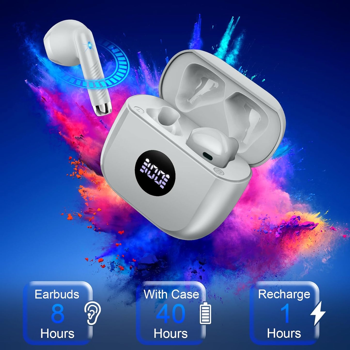 Purilite Select True Wireless Earbuds | Next-Gen Audio with Smart Touch & 40H Battery
