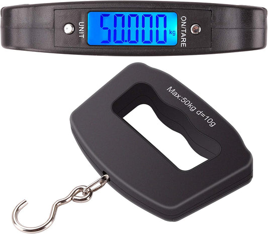 Kinstecks 110lb/50kg Fish Scales Backlit LCD Portable Electronic Balance Digital Fishing Scale Hanging Scale for Hunting Fishing Postal Kitchen