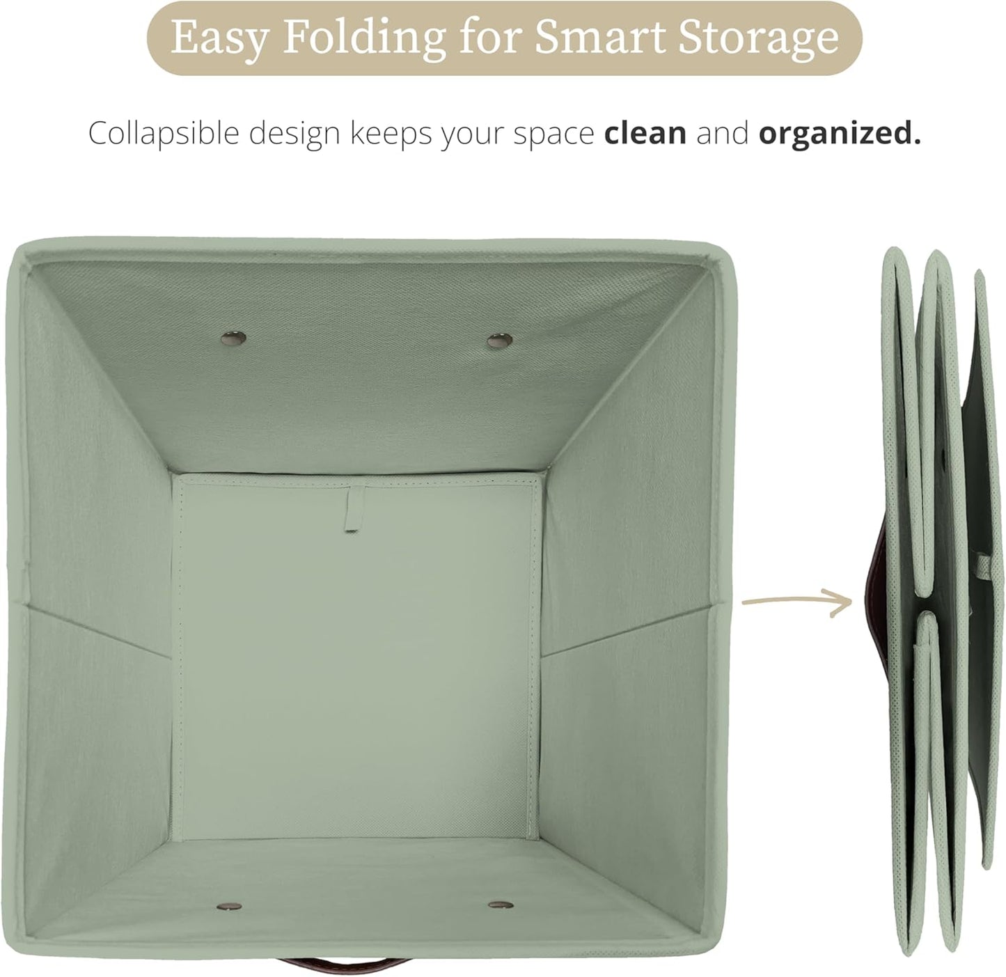 DECOMOMO Cube Storage Bin, Storage Cubes with Labels, Baskets for Shelves Kallax Linen Closet Organizers (Cube 10.5x11"/ 6pcs, Black)