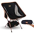 TREKOLOGY YIZI GO Portable Camping Chairs 2Pack - Compact Ultralight Folding Backpacking Chairs, Small Collapsible Foldable Packable Lightweight Backpack Chair in a Bag for Outdoor, Camp, Picnic