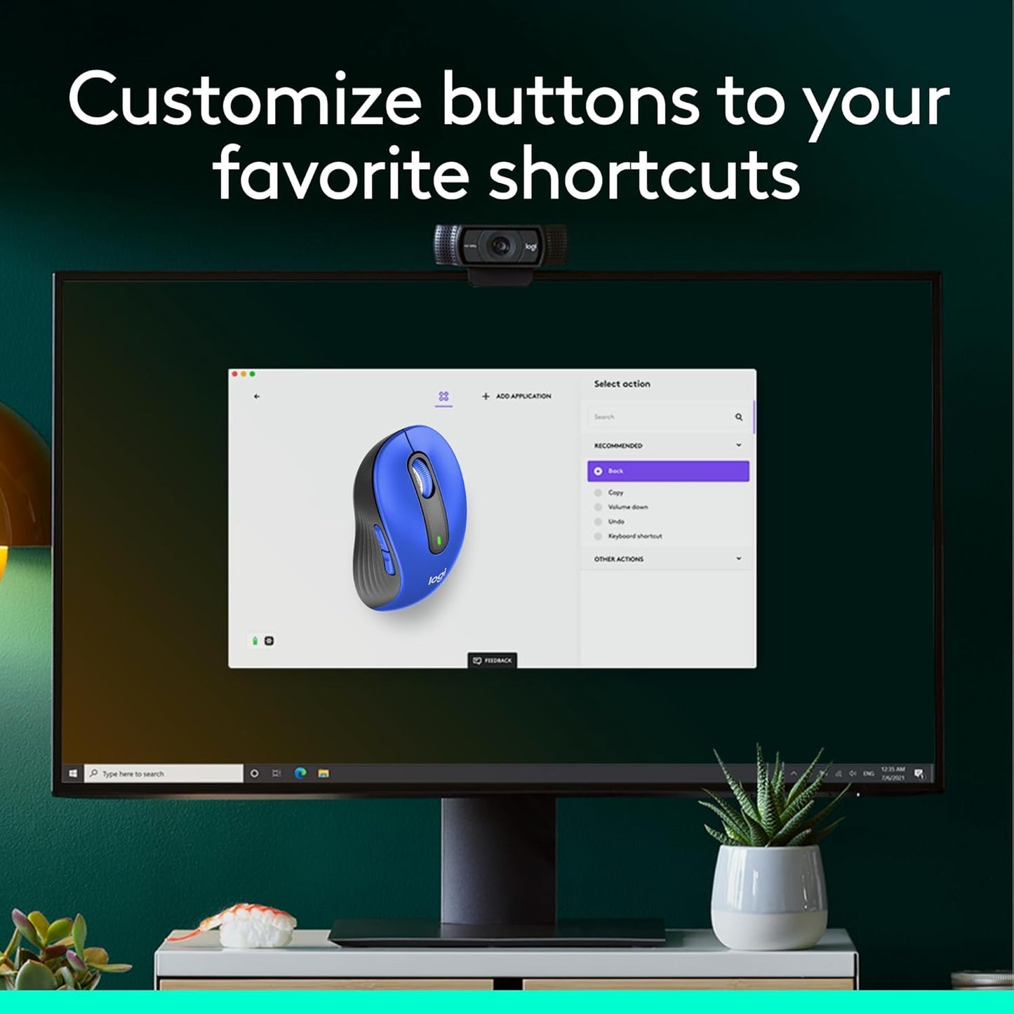 Logitech Signature M650 L Full Size Wireless Mouse - For Large Sized Hands, 2-Year Battery, Silent Clicks, Customizable Side Buttons, Bluetooth, for PC/Mac/Multi-Device/Chromebook - Black