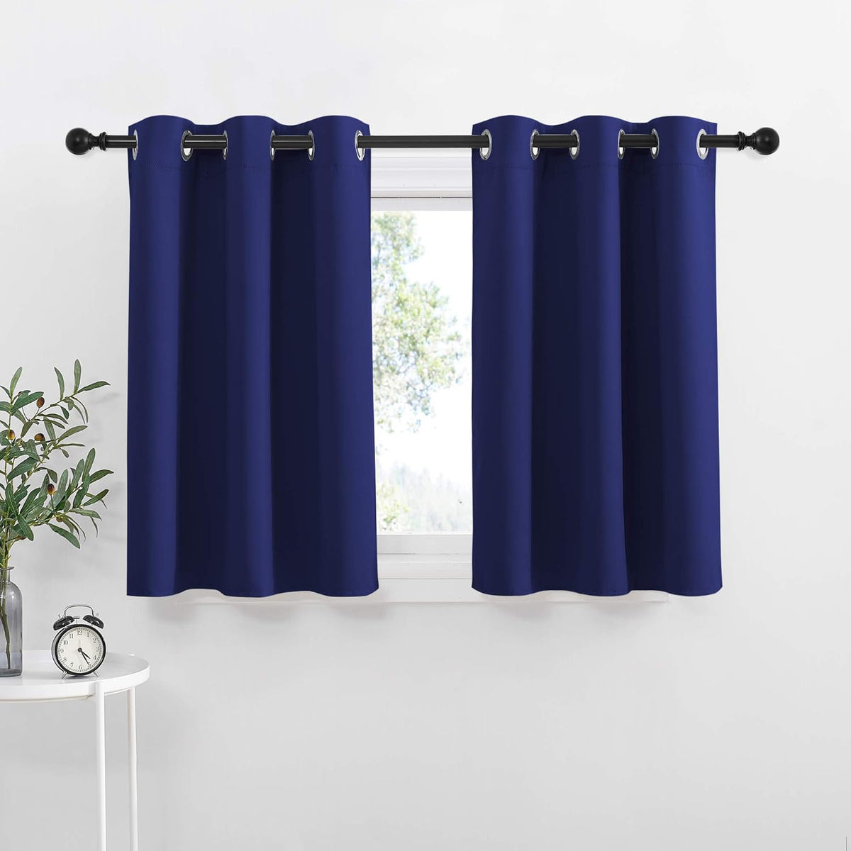 NICETOWN Blackout Curtains 2 Panels for Bedroom- Thermal Insulated Grommet Blackout Curtains 63 Inches Long for Living Room/Kitchen Rideaux occultants (2 Panels, W42 x L63 -Inch,Grey) - PuriLite
