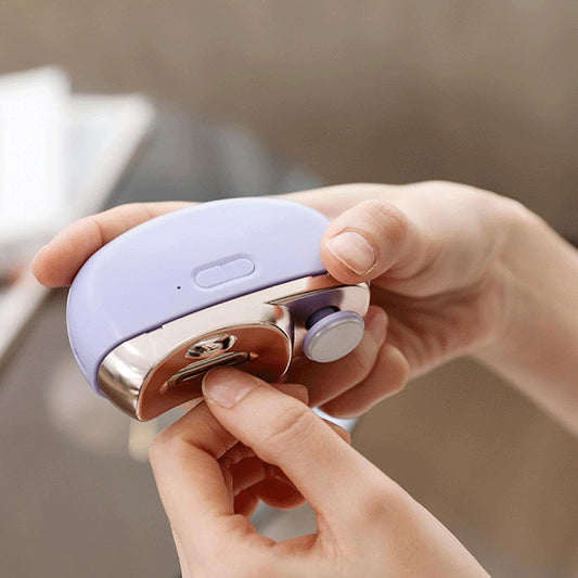 Electric Nail Trimming Tool - 3 in1 Electric Nail Clipper, Toenail and Fingernail Trimmer | Adjustable Nail Cutter Device with LED Light and duall Speed, Nail Grinding and Trimming Kit for Home - PuriLite